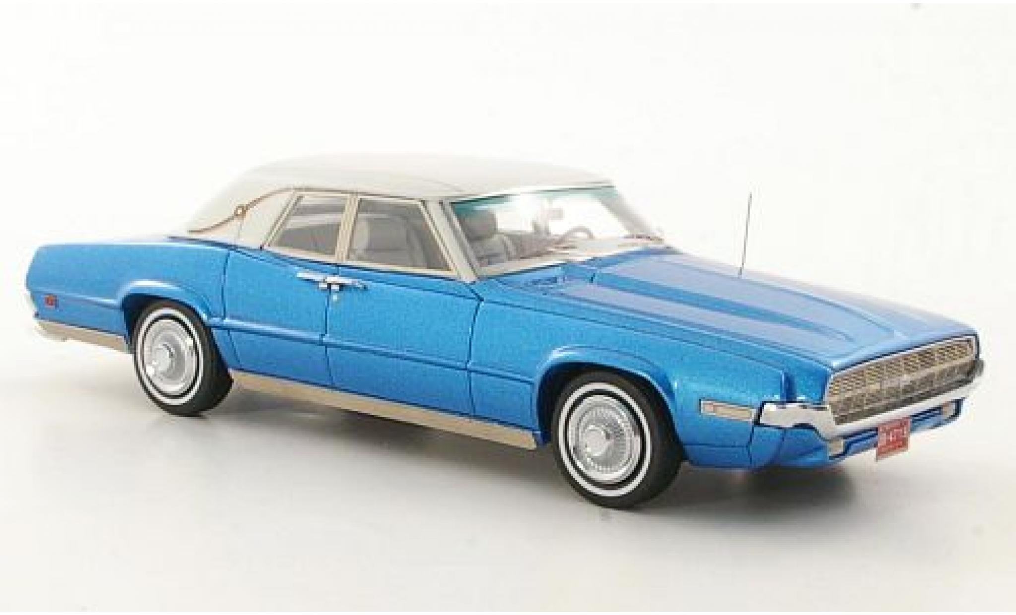 Ford Thunderbird 1/43 Neo Landau metallic blue/matt-white 1969 diecast model cars