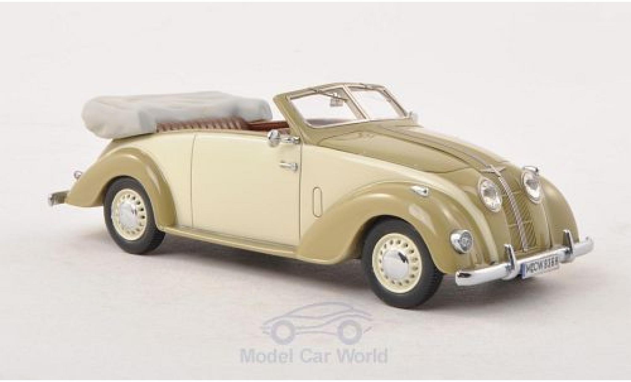 Adler 2.5 1/18 Neo L Convertible oliv/beige 1937 diecast model cars