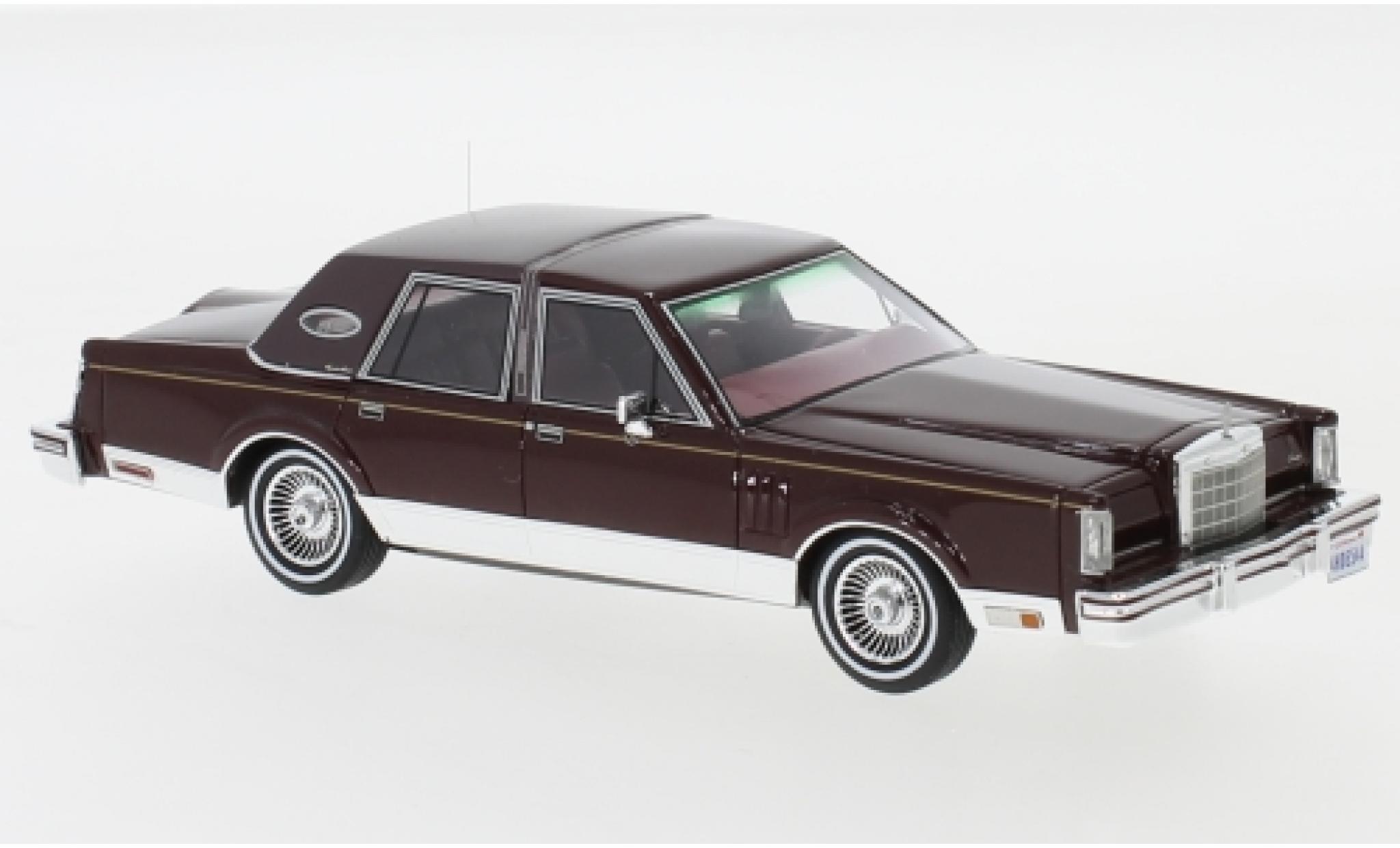 Lincoln Continental 1/43 Neo Mark VI Signature Series metallic red 1980 diecast model cars