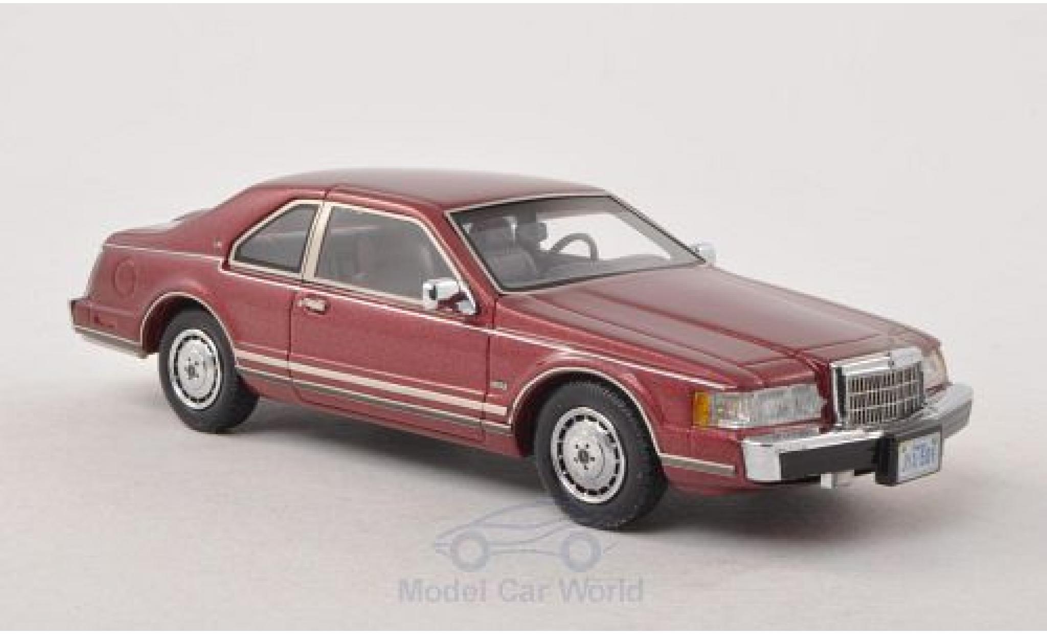 Lincoln Continental 1/43 Neo Mark VII LSC metallic red 1984 diecast model cars