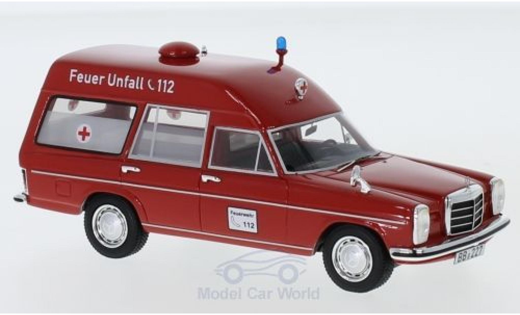 Mercedes 220 1/43 Neo D (W115) Binz Ambulance diecast model cars