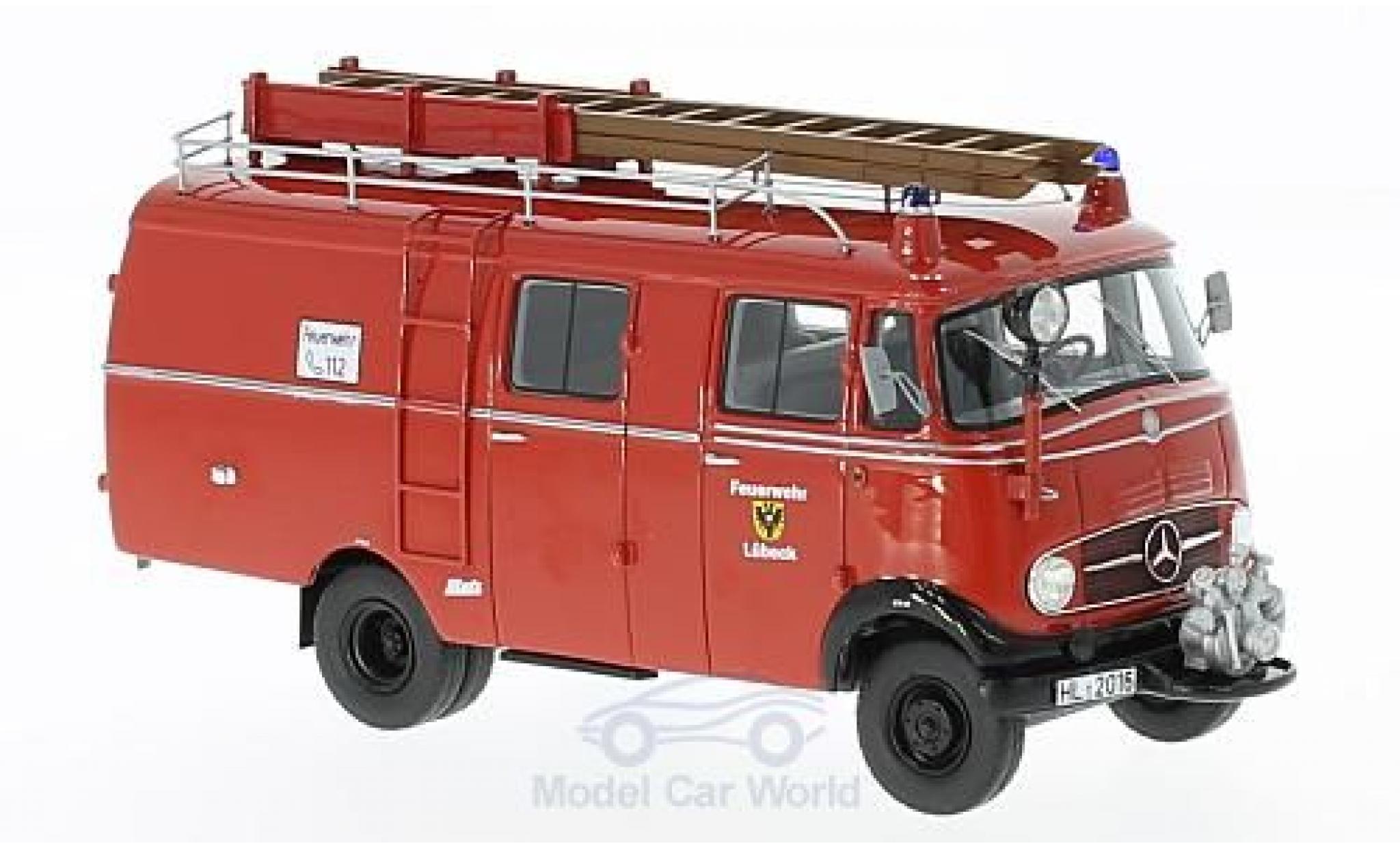 Mercedes L319 1/43 Neo Fire brigade L&uuml;beck 1961 Van diecast model cars