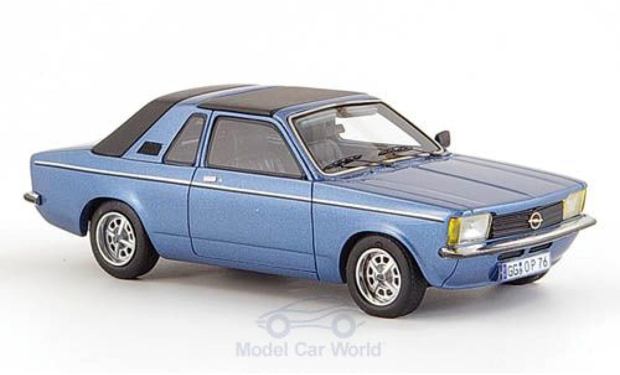 Opel Kadett E 1/43 Neo C Aero metallic blue 1978 Verdeck geschlossen diecast model cars