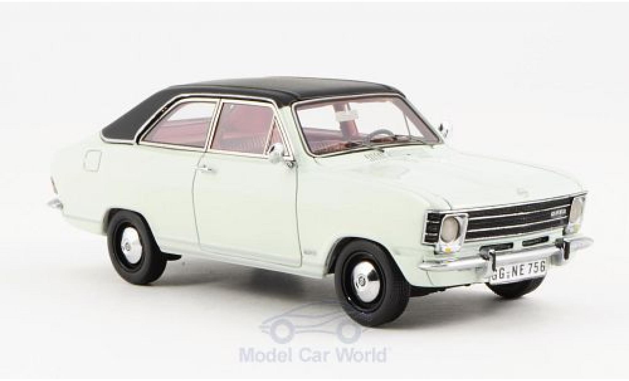 Opel Olympia 1/43 Neo A LS white/matt-black 1970 2-T&uuml;rer diecast model cars