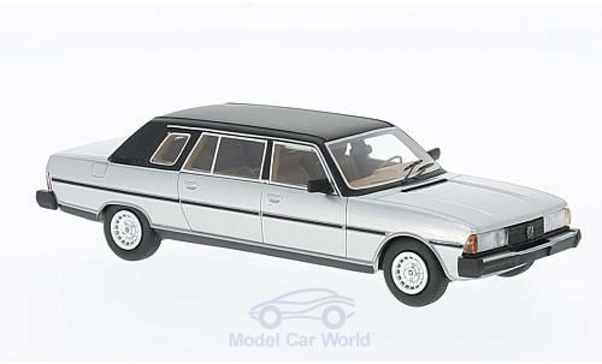 Peugeot 604 1/43 Neo Limousine Heuliez grey/black 1978 diecast model cars