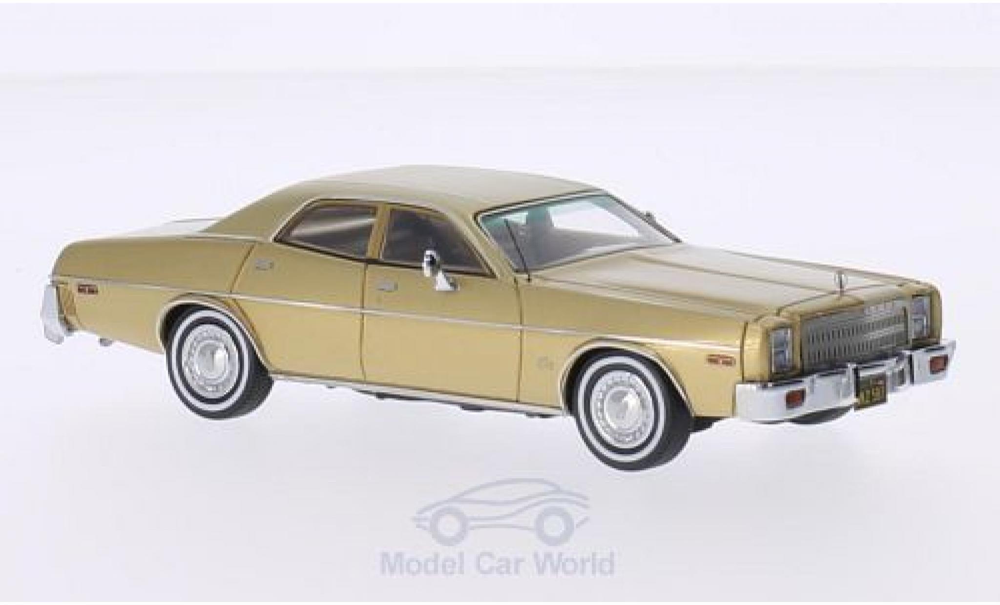 Plymouth Fury 1/43 Neo 4-Door Sedan gold 1977 diecast model cars