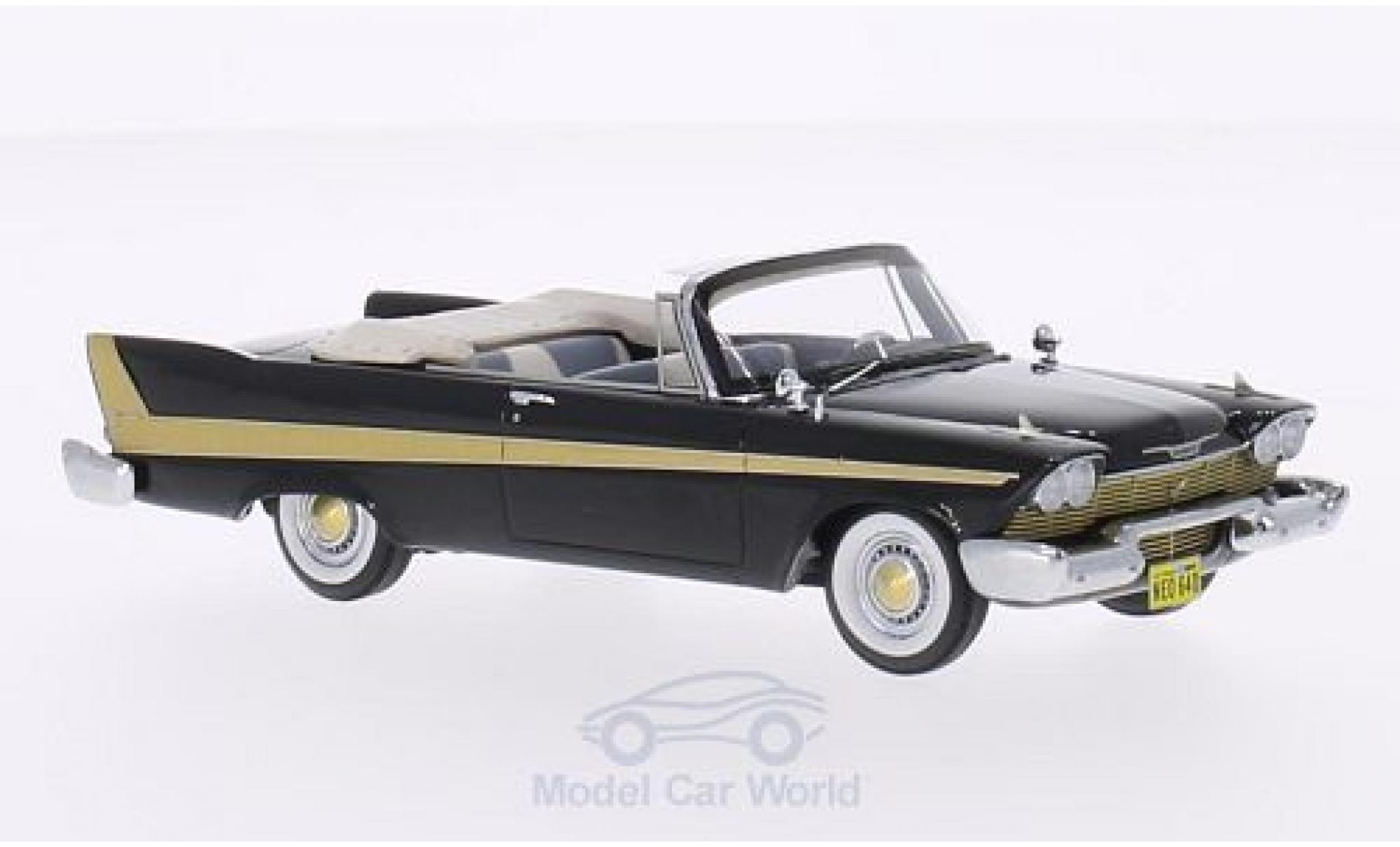 Plymouth Fury 1/43 Neo Convertible black 1958 diecast model cars