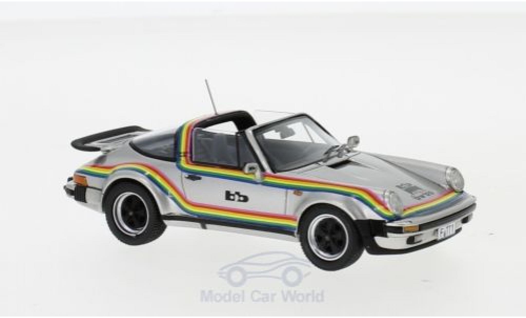 Porsche 930 Turbo 1/43 Neo 911 Turbo Targa BB grey/Dekor 1982 diecast model cars