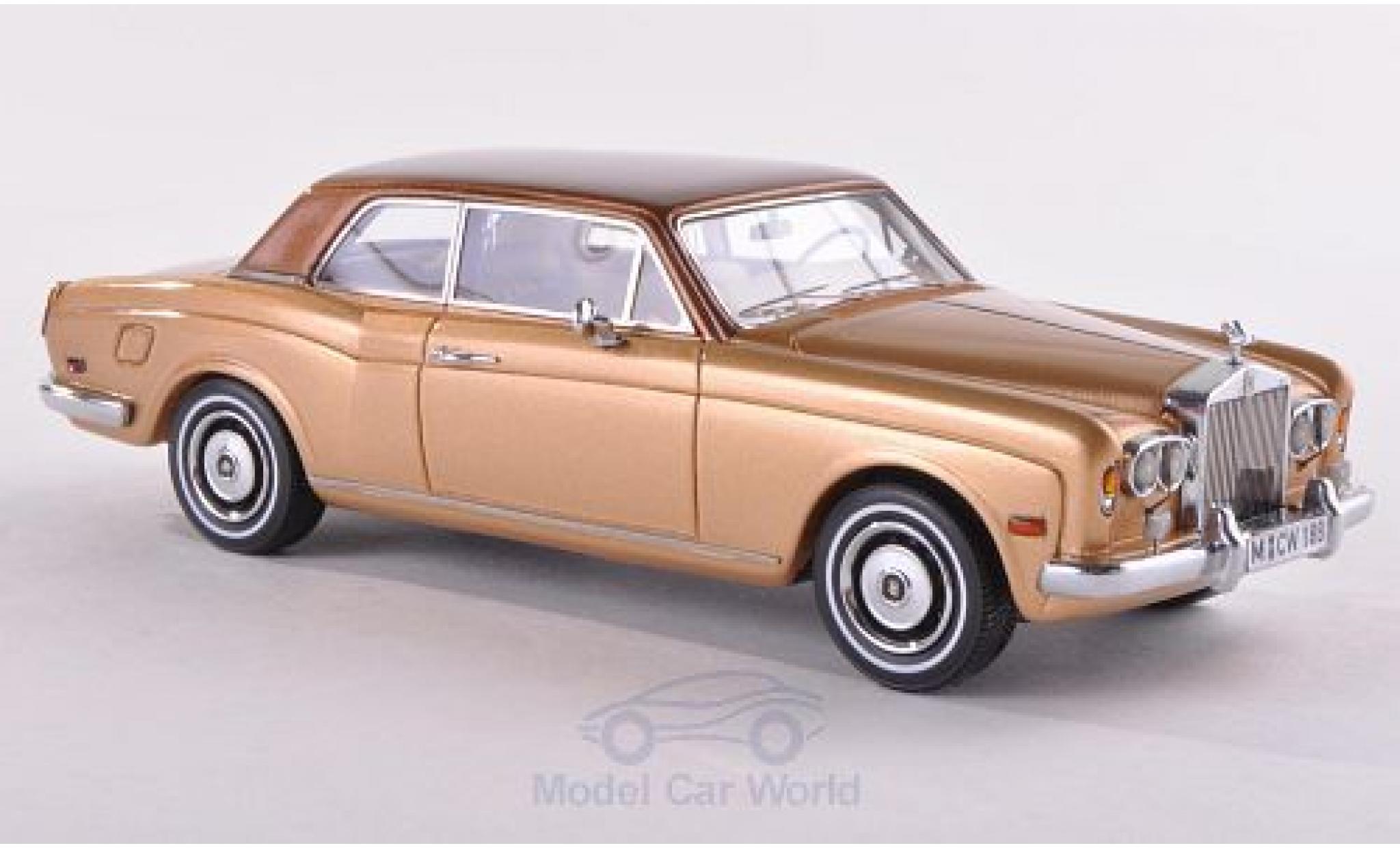 Rolls Royce Corniche 1/43 Neo FHC gold/metallic brown 1971 diecast model cars