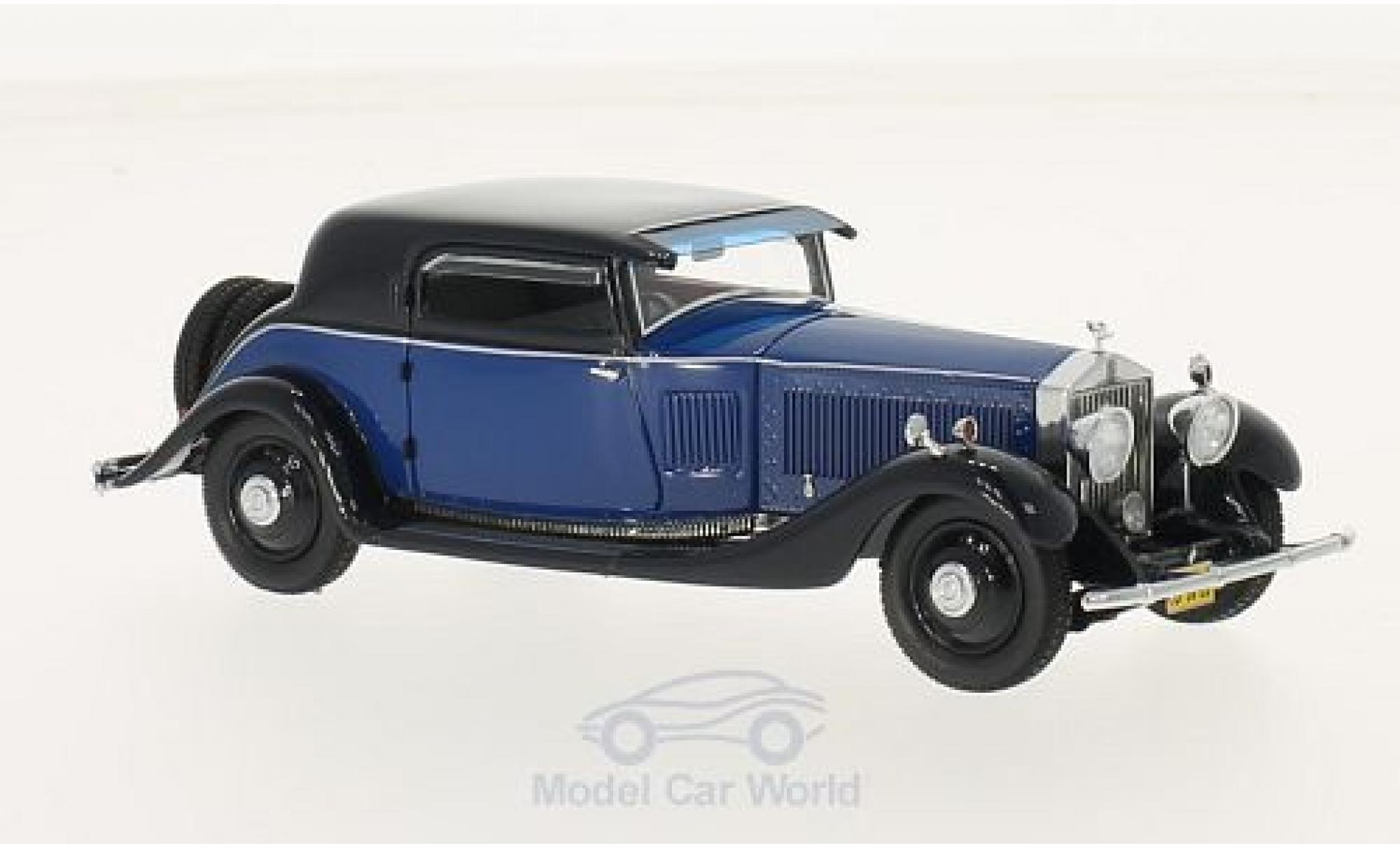 Rolls Royce Phantom 1/43 Neo II Continental Windovers Coupe blue/blue 1932 diecast model cars