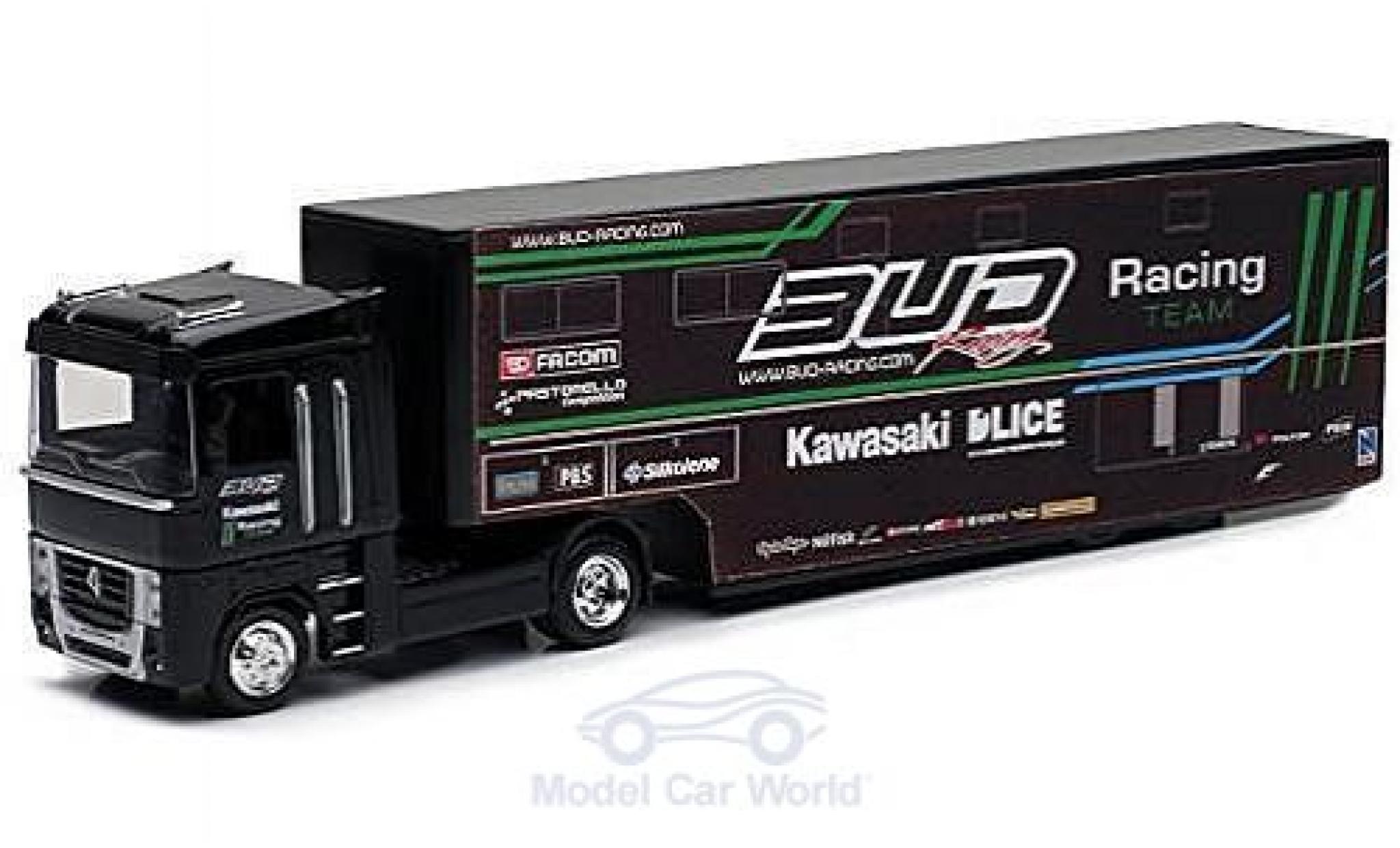 Renault Magnum 1/43 New Ray AE500 Bud Racing Team Truck mit Kastenauflieger diecast model cars