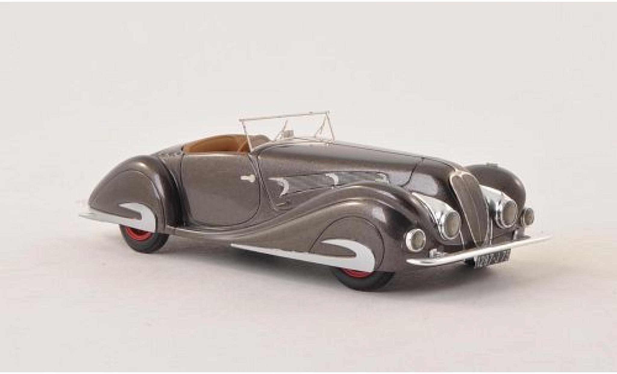 Delahaye 135 1/43 Nickel MS Competition Roadster Figoni & Falaschi metallic grey 1937 sn48563 diecast model cars