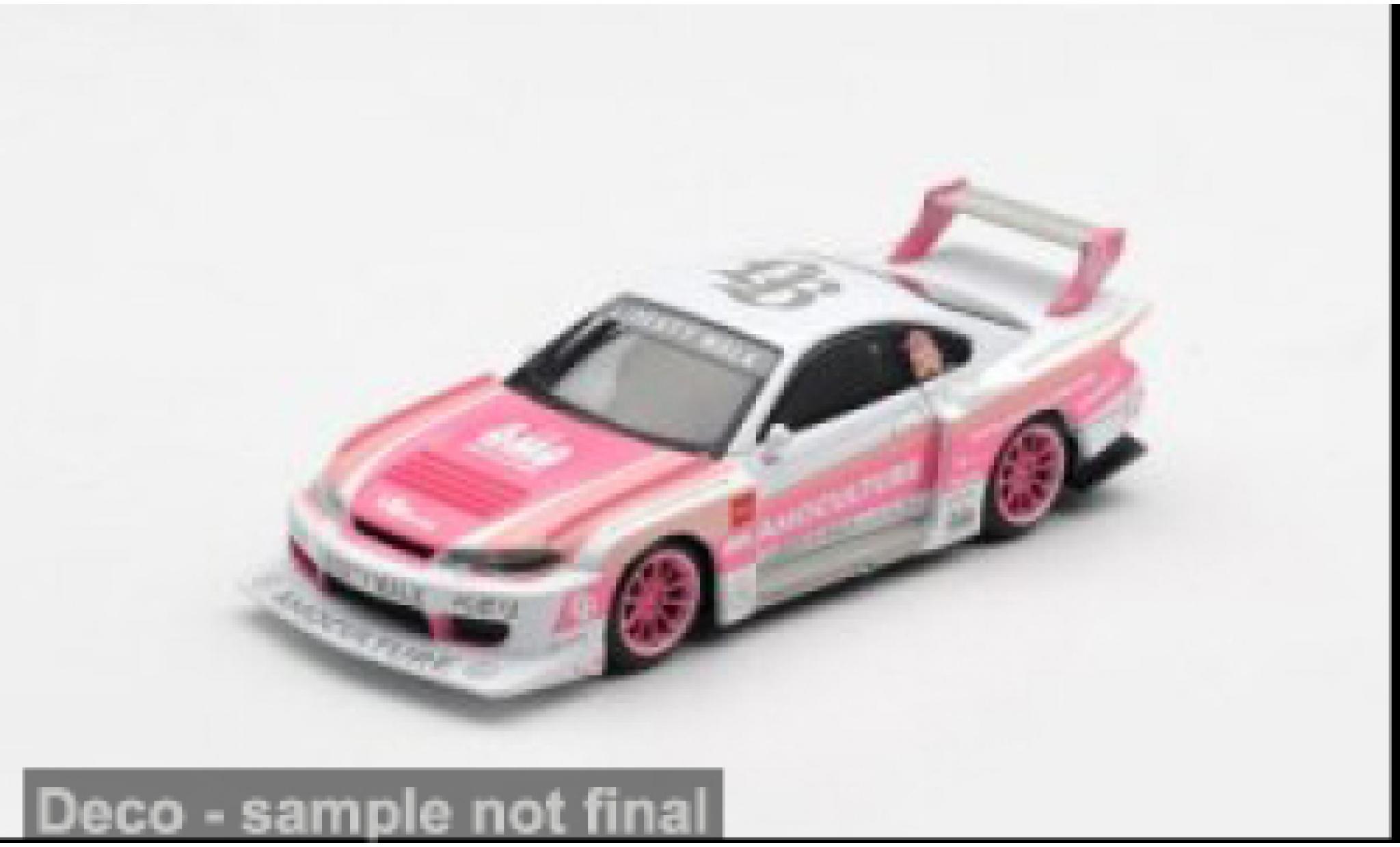 Nissan Silvia 1/64 Mini GT (S15) LB-Super Silhouette pink/white 2026 LB-WORKS AMOCULTURE 1:64 diecast model cars