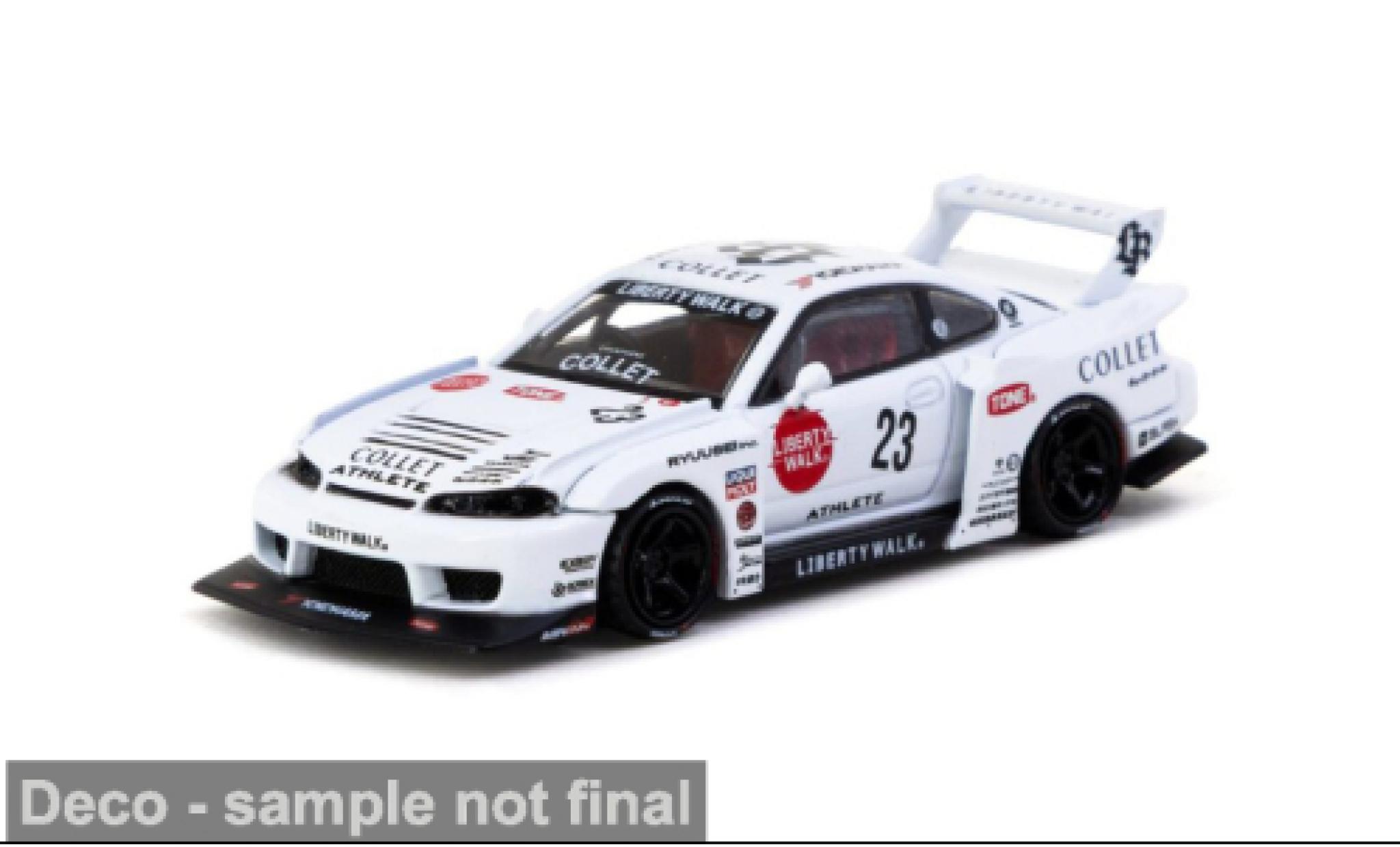 Nissan Silvia 1/64 Tarmac Works (S15) LB-Super Silhouette white 2025 1:64 diecast model cars