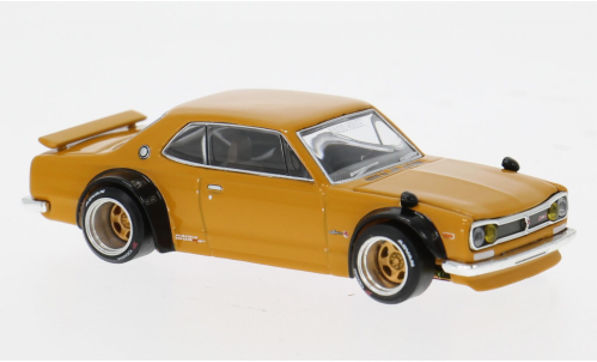 Nissan Skyline 1/64 Mini GT GT-R (KPGC10) brown 1969 1:64 diecast model cars
