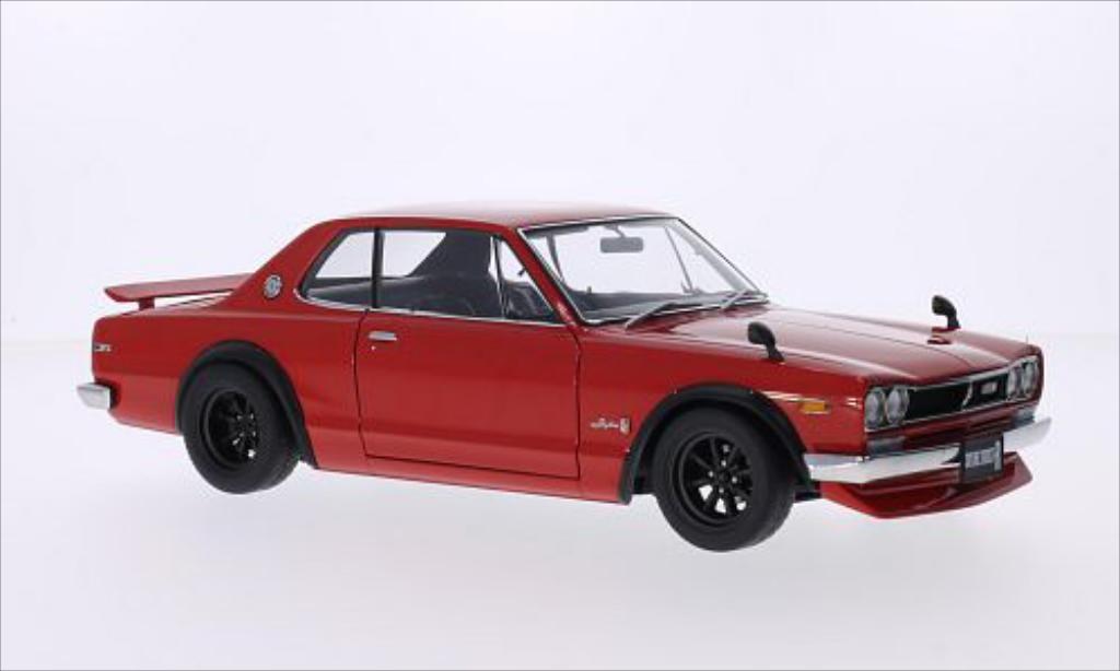 Nissan Skyline 1/18 Autoart GT-R (KPGC10) red RHD diecast model cars