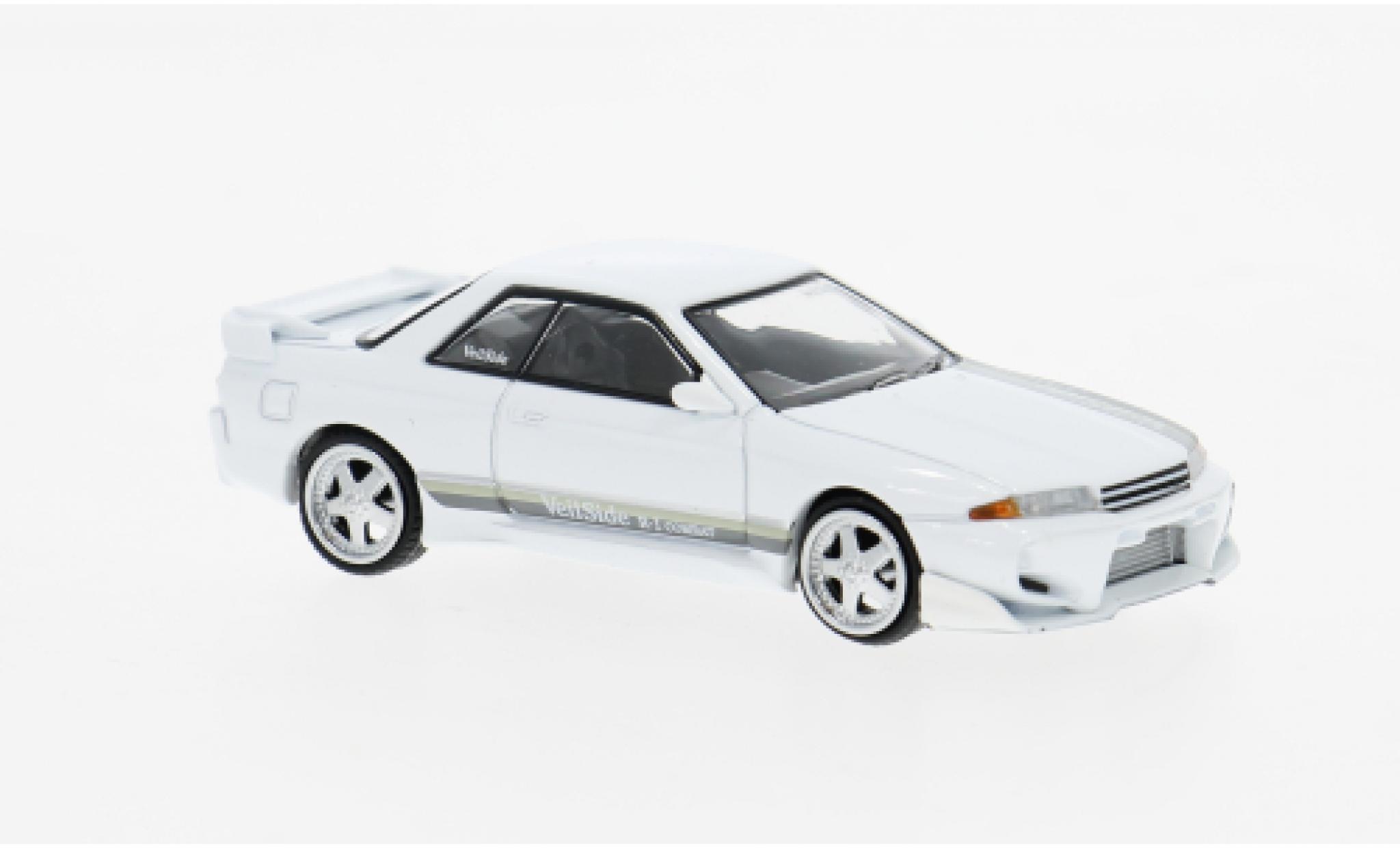 Nissan Skyline 1/64 Mini GT GT-R (R32) VeilSide Combat C-I white 2011 1:64 diecast model cars