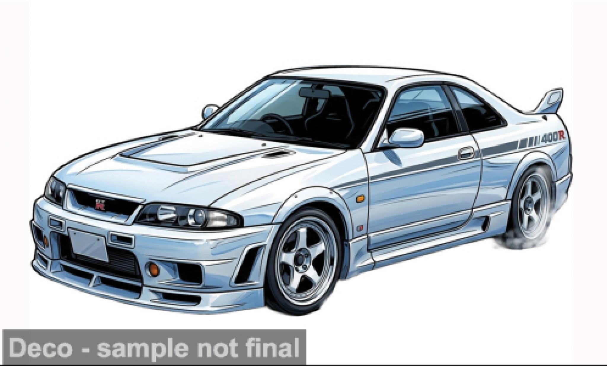 Nissan Skyline 1/64 IXO America GT-R (R33) Nismo 400R white 1997 1:64 diecast model cars