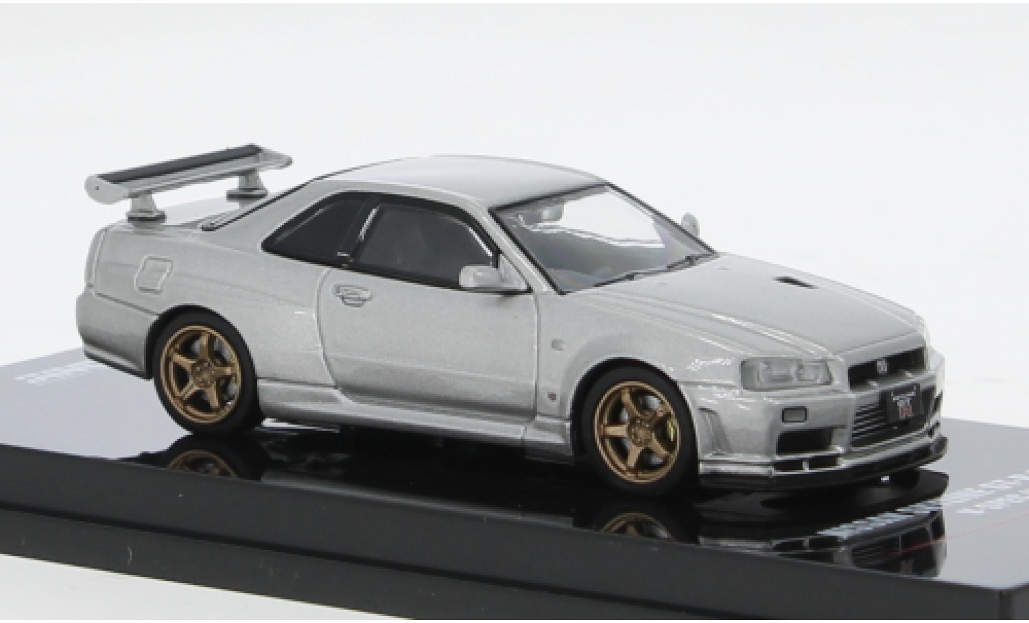 Nissan Skyline 1/64 INNO64 GT-R ( silver 1:64 diecast model cars