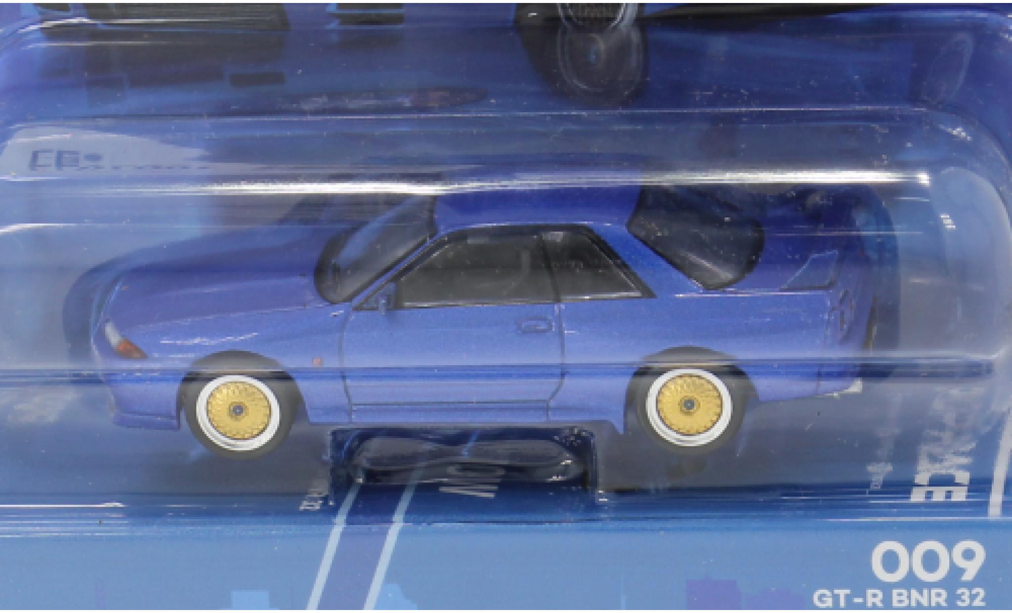 Nissan Skyline 1/64 Pop Race R32 blue 1:64 diecast model cars