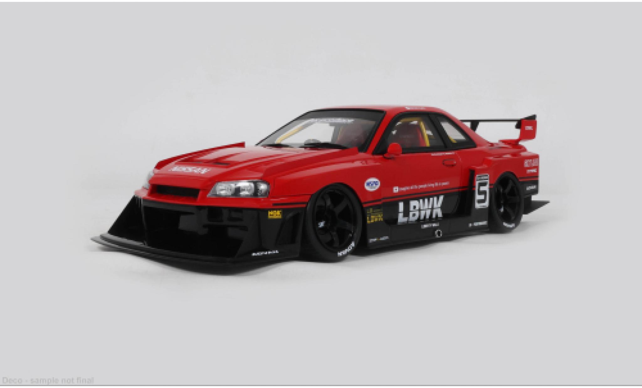 Nissan Skyline 1/18 GT Spirit R34 GT-R red/black 2020 1:18 diecast model cars