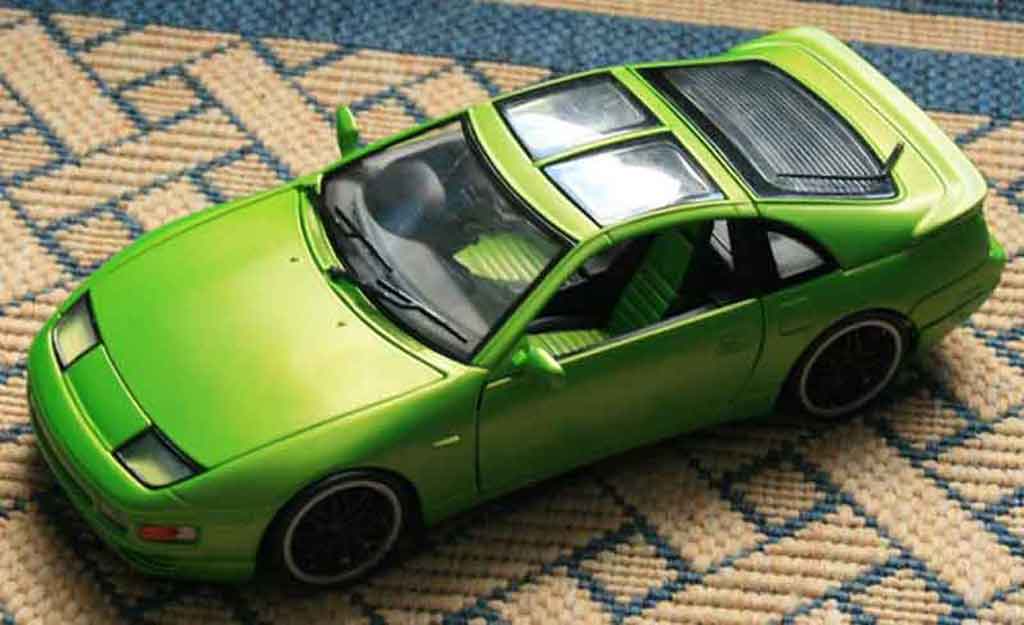 Nissan 300 ZX 1/18 Kyosho ZX fairlady green jantes style bbs blacks diecast model cars