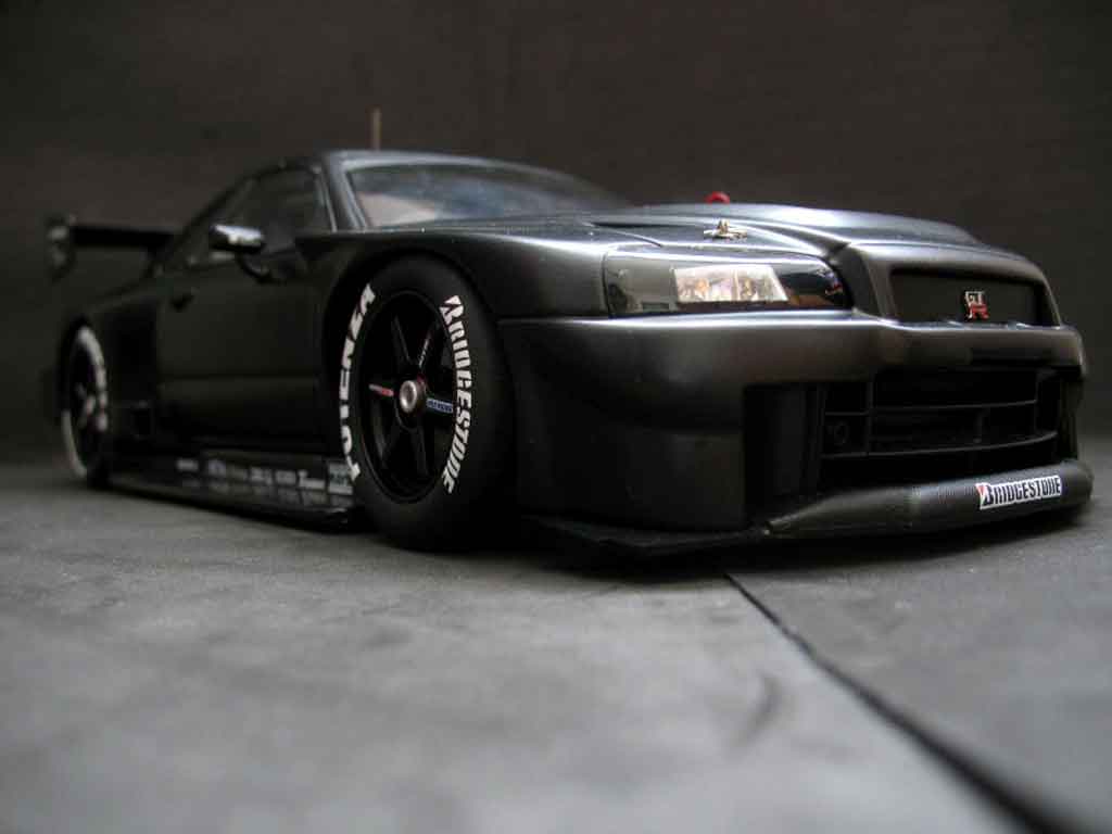 Nissan Skyline R34 JGTC test car 1/18 Autoart