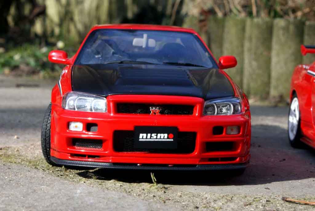 Nissan Skyline R34 r-tune street racing 1/18 Autoart