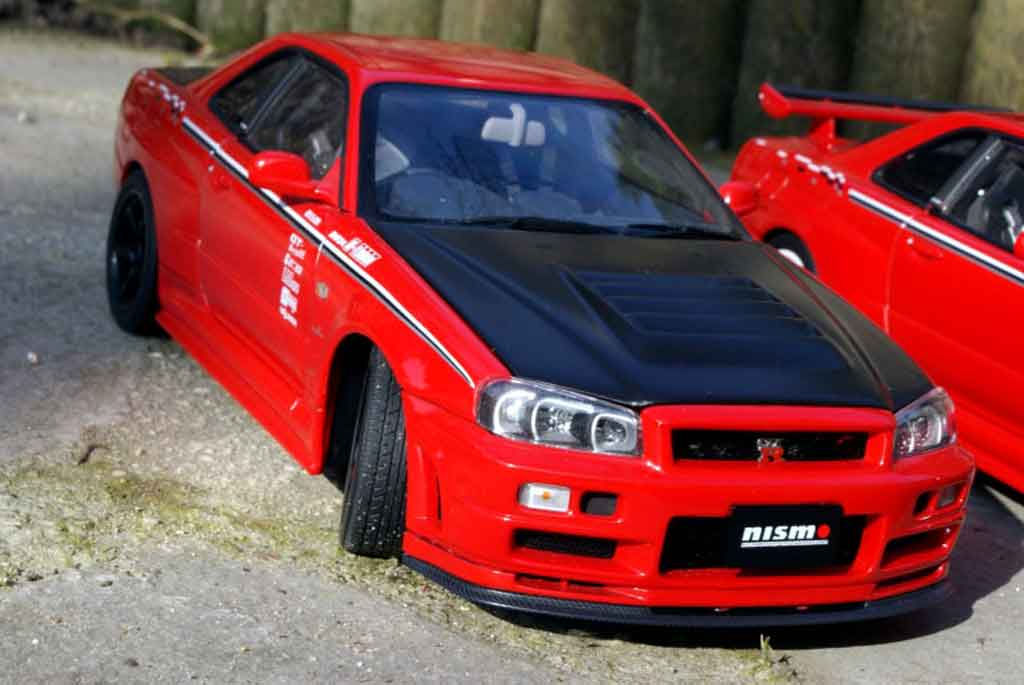 Nissan Skyline R34 r-tune street racing 1/18 Autoart