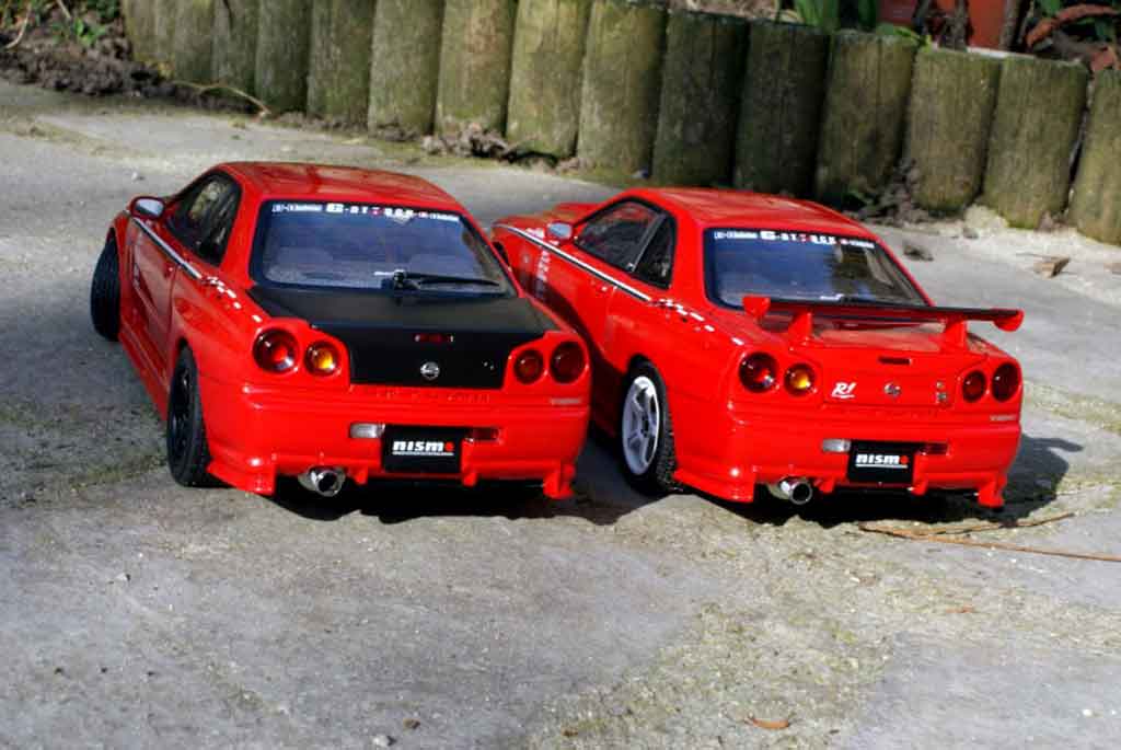 Nissan Skyline R34 r-tune street racing 1/18 Autoart