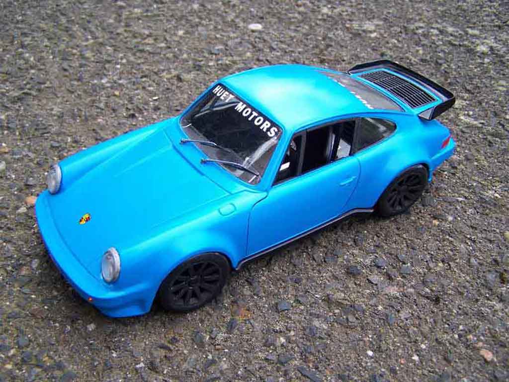 Porsche 930 Turbo 1/18 Tonka Turbo blue diecast model cars