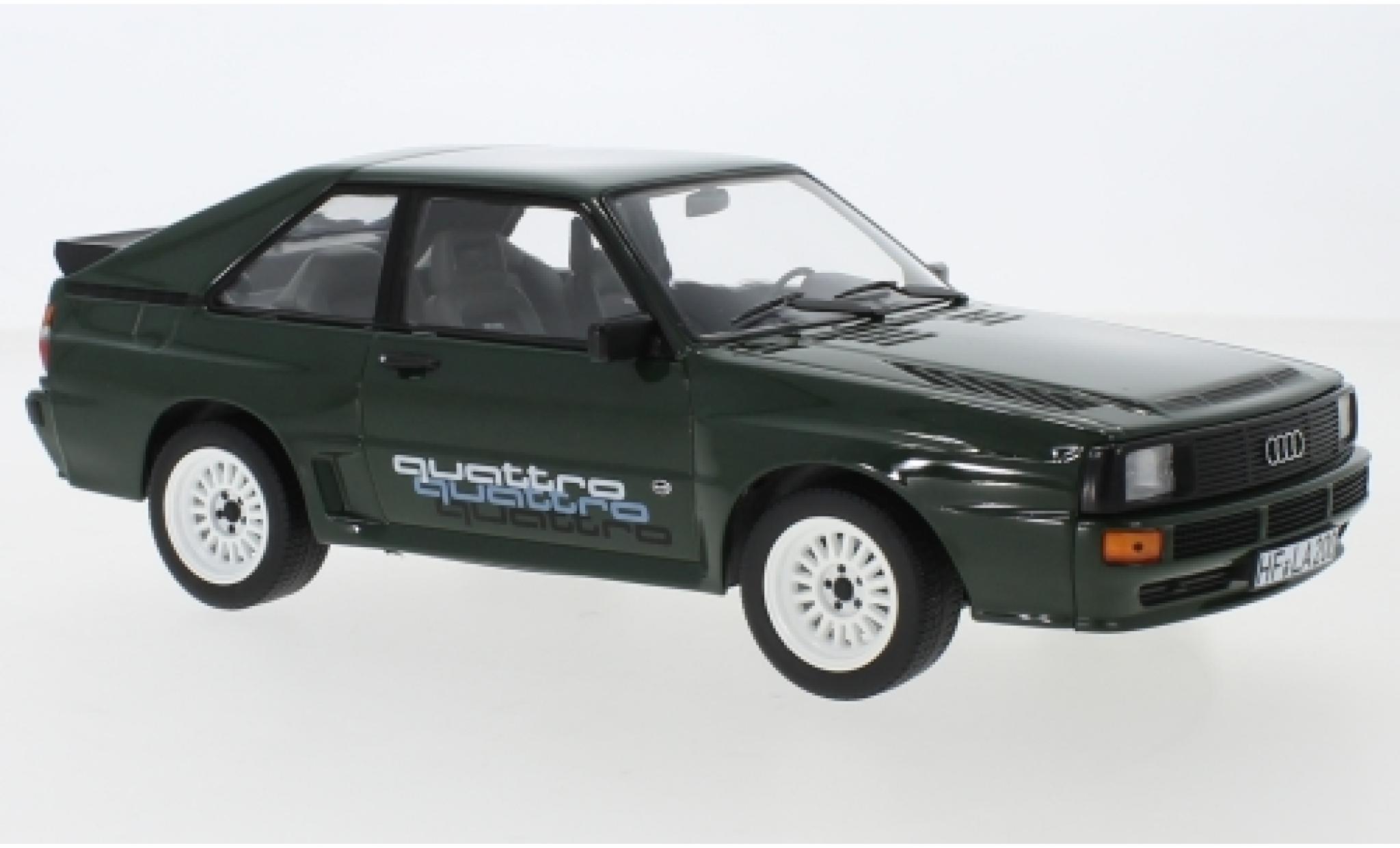 Audi Sport Quattro 1/18 Norev Sport quattro green/Dekor 1985 diecast model cars
