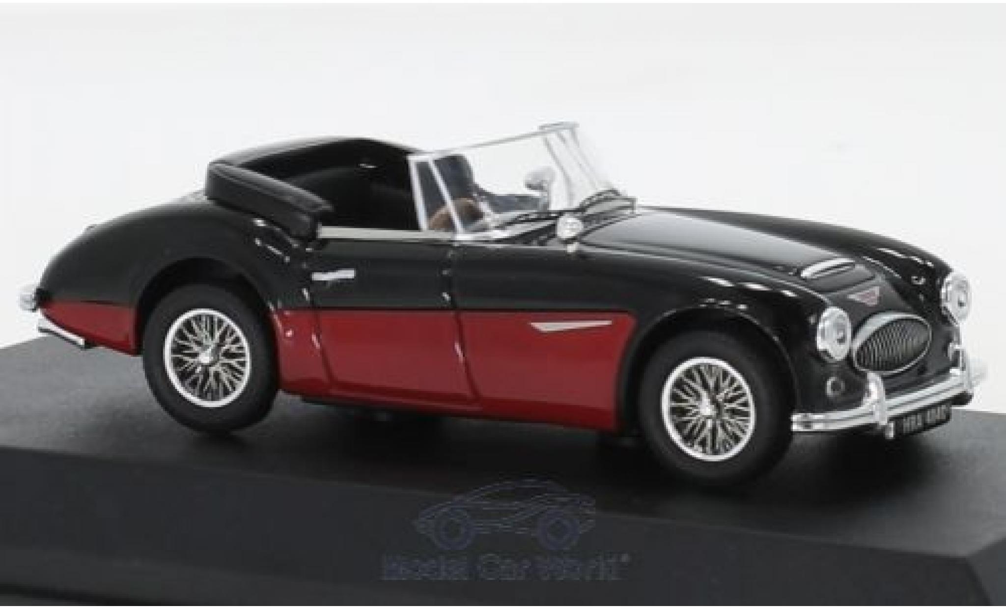 Austin Healey 3000 1/43 Norev MK3 black/red RHD 1964 diecast model cars