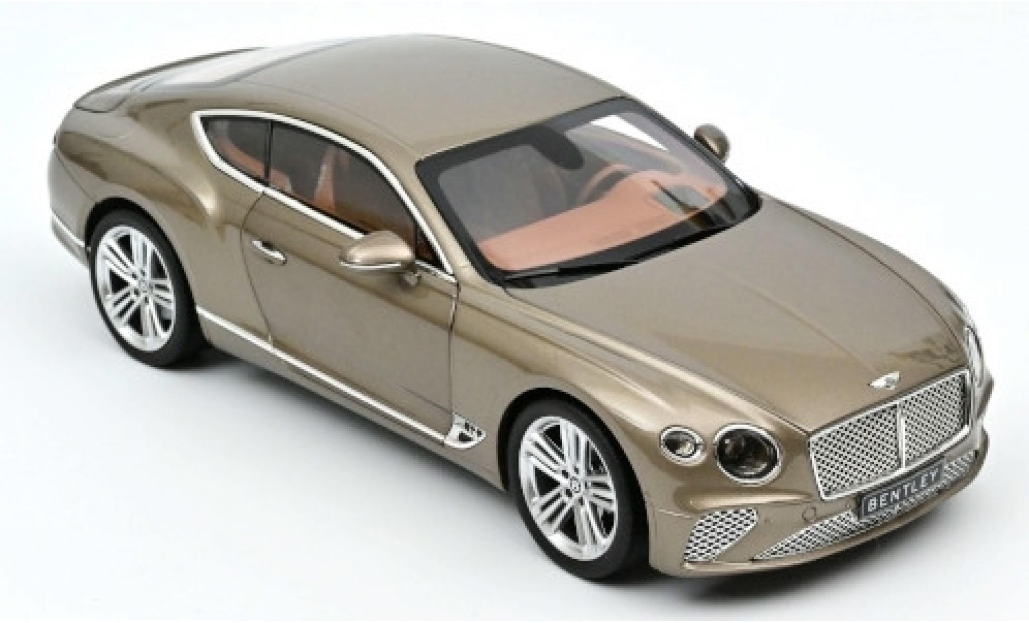 Bentley Continental 1/18 Norev GT metallic beige 2018 diecast model cars