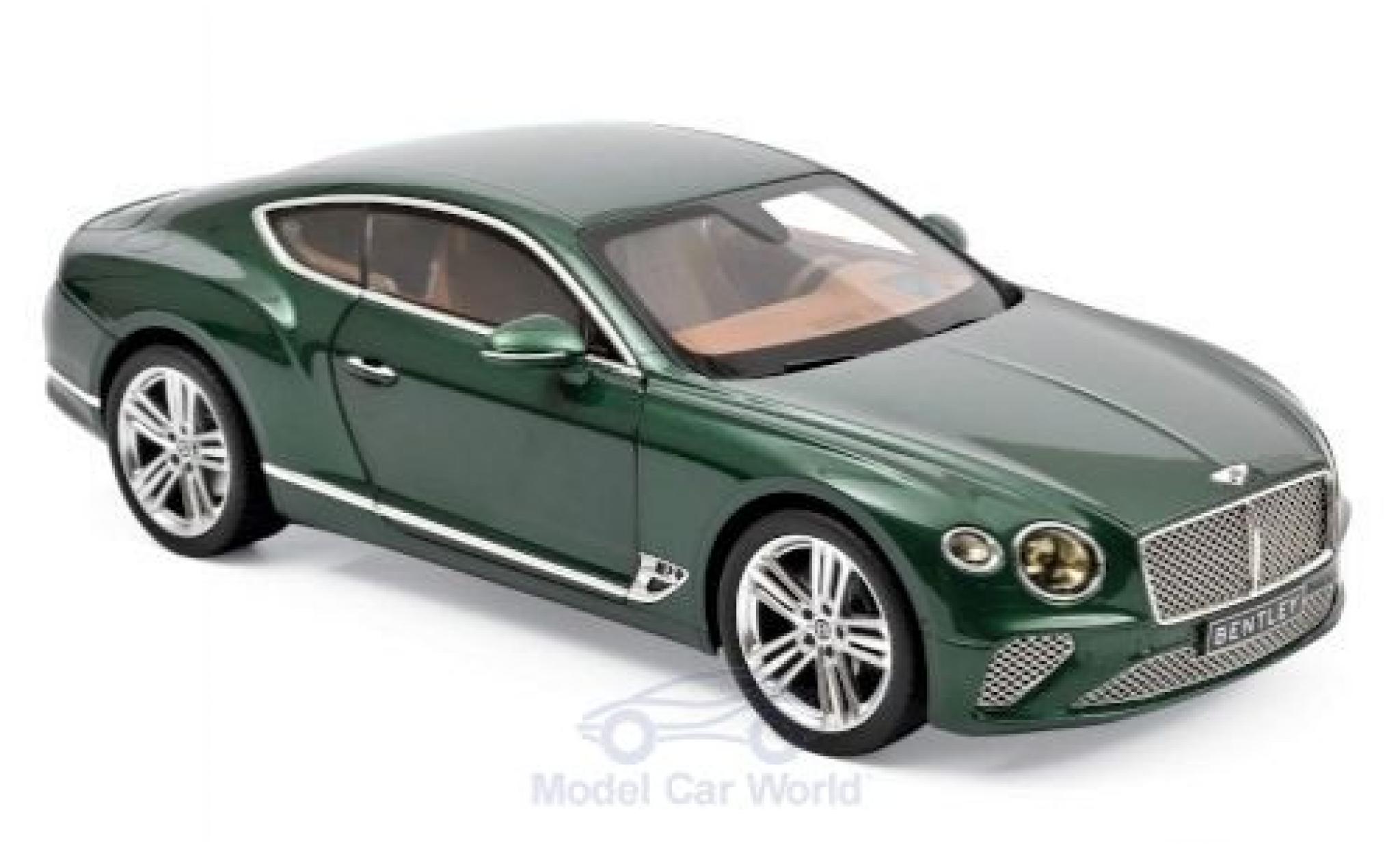 Bentley Continental 1/18 Norev GT metallic green 2018 diecast model cars
