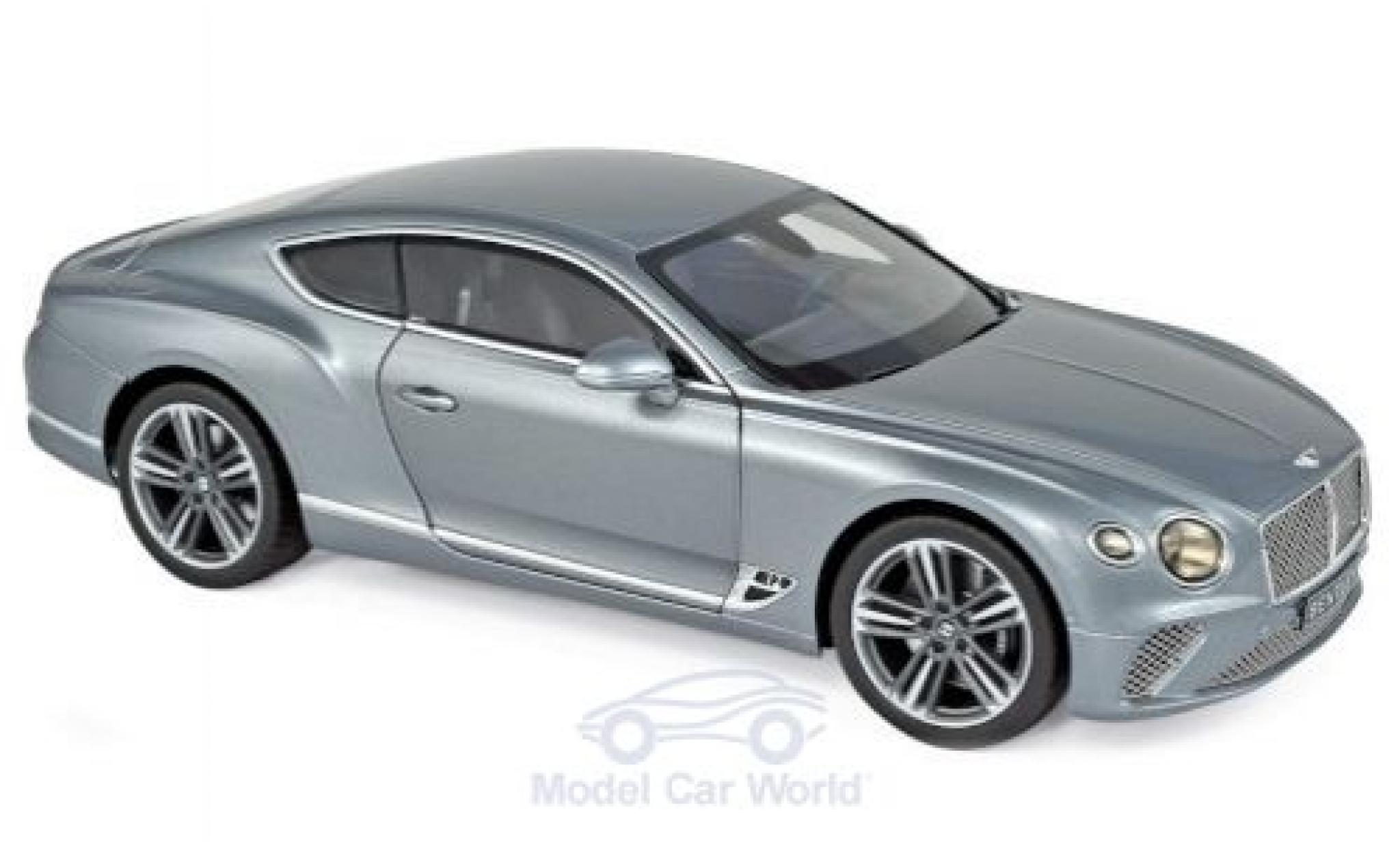 Bentley Continental 1/18 Norev GT metallic grey 2018 diecast model cars