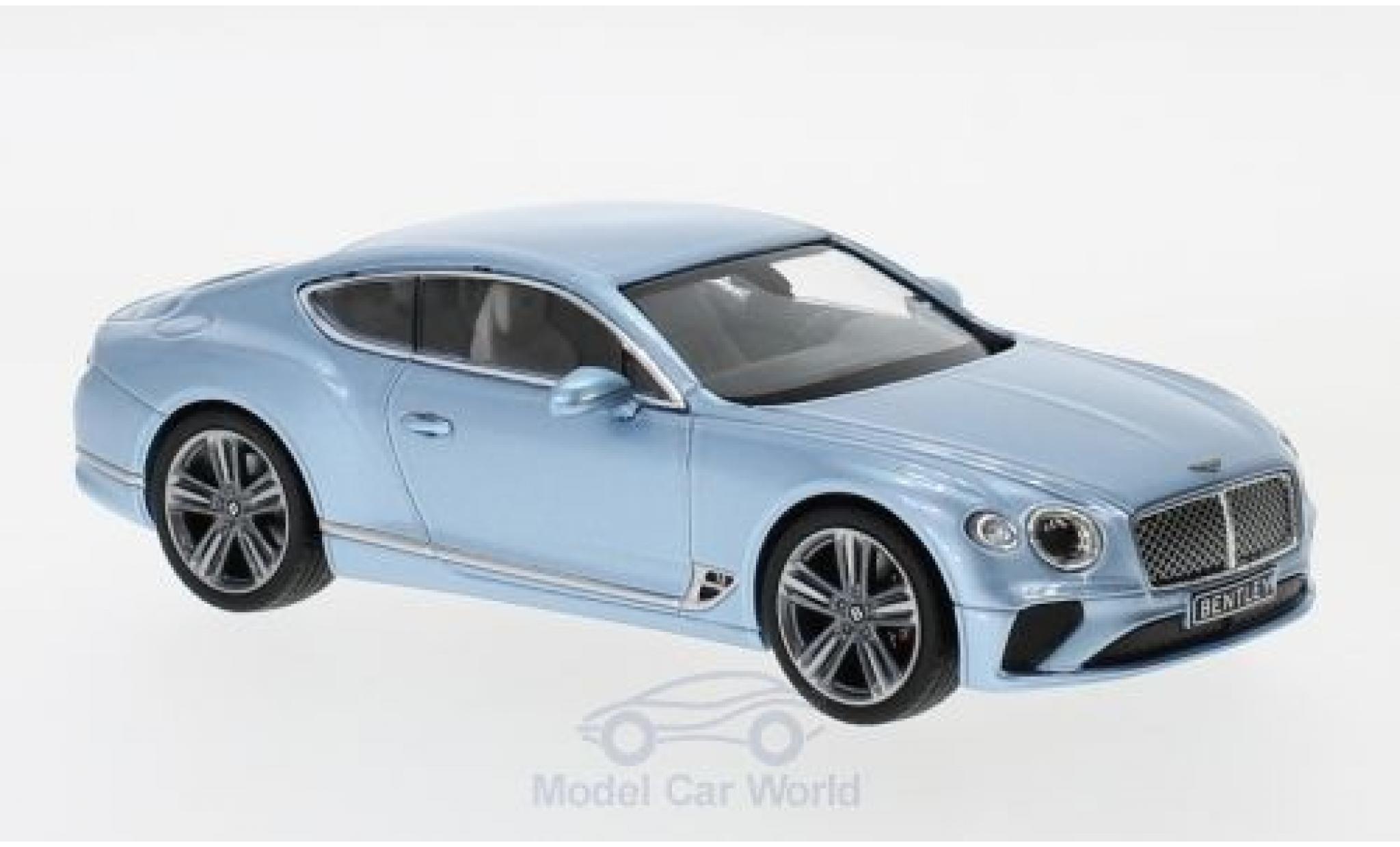 Bentley Continental T 1/43 Norev GT metallic blue 2018 diecast model cars