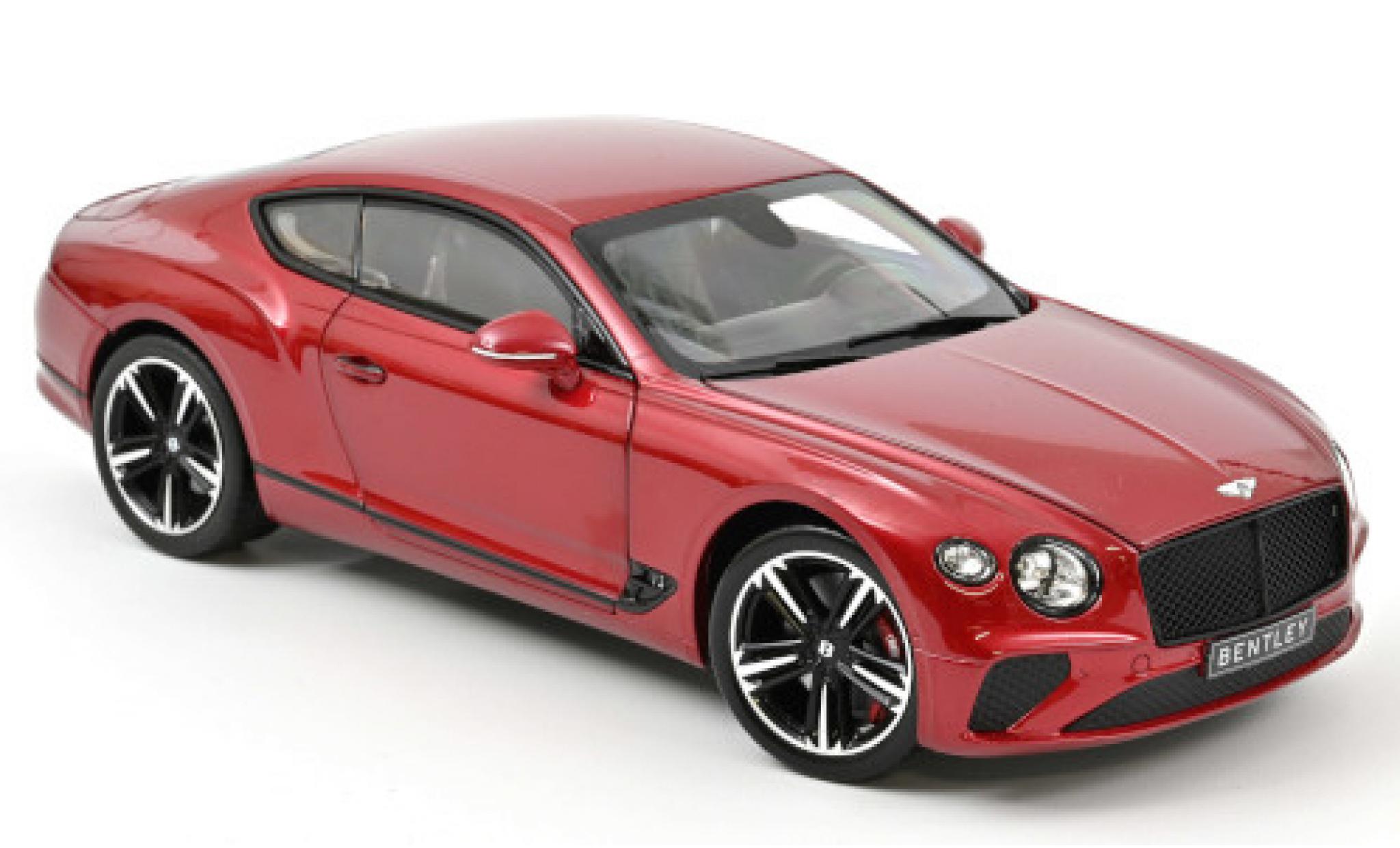 Bentley Continental 1/18 Norev GT metallic red 2018 diecast model cars