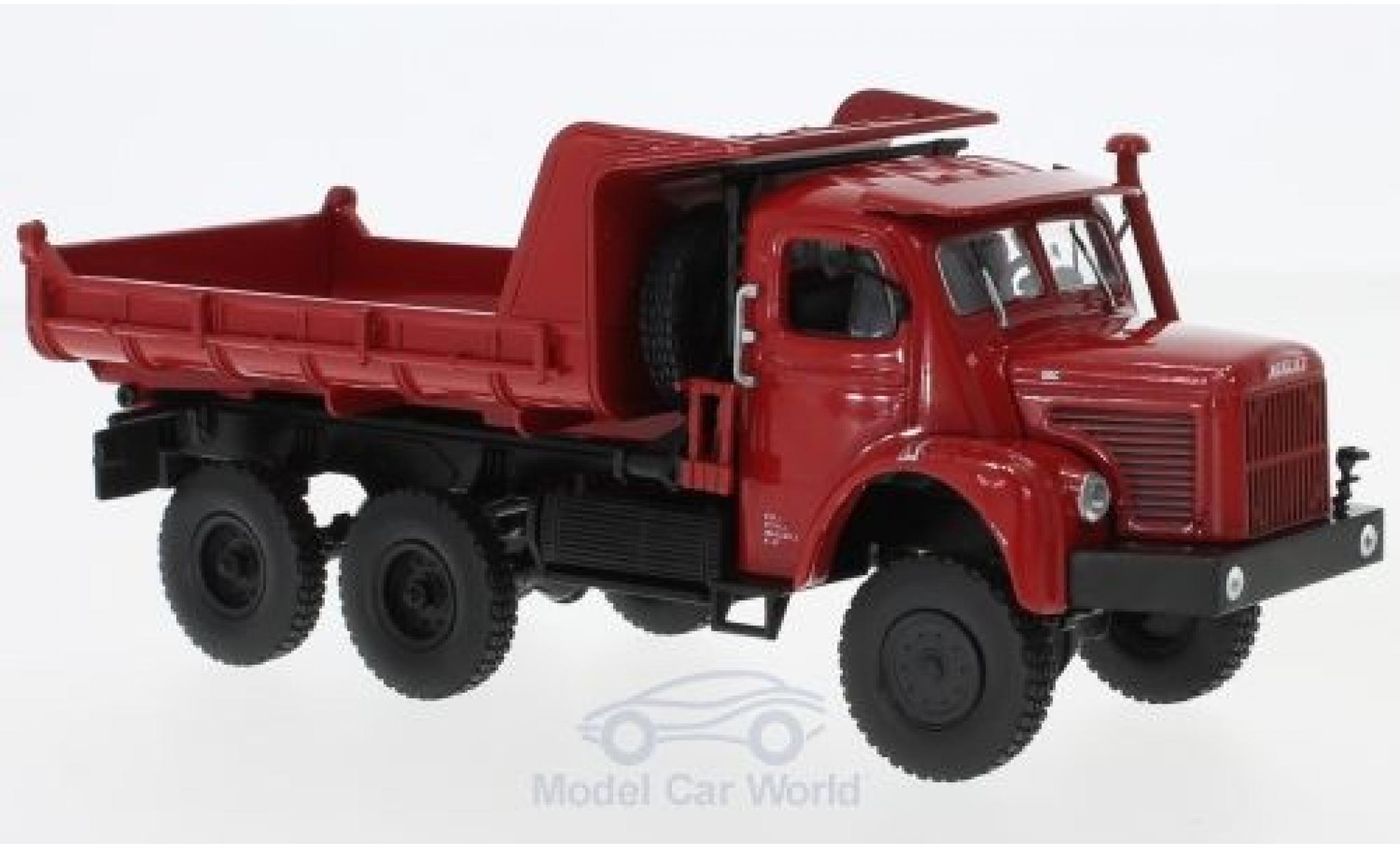 Berliet GBC 1/43 Norev 8 6x6 Benne red 1958 diecast model cars
