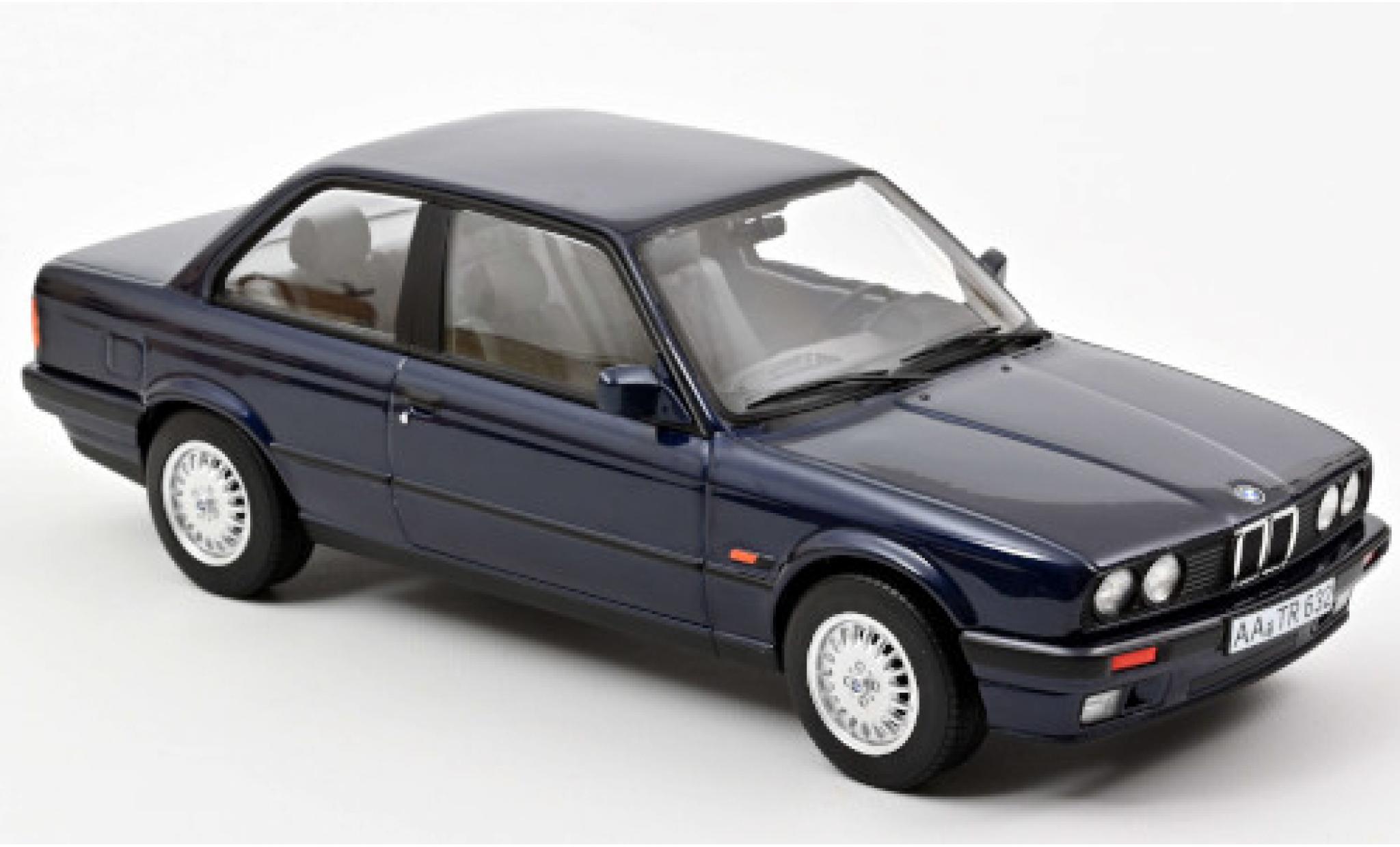 Bmw 325 1/18 Norev i (E30) metallic blue 1988 diecast model cars