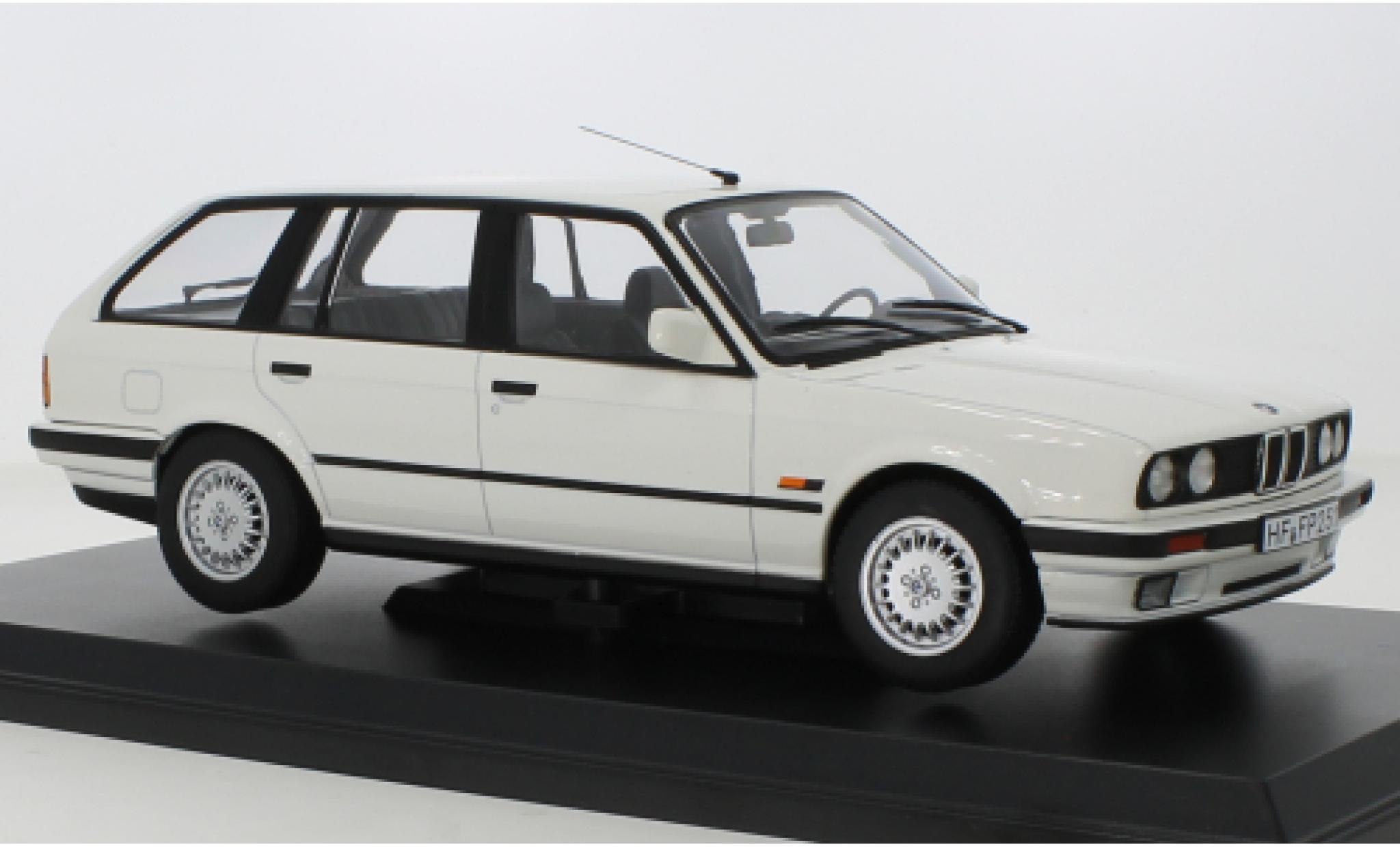 Bmw 325 1/18 Norev i Touring (E30) white 1991 diecast model cars