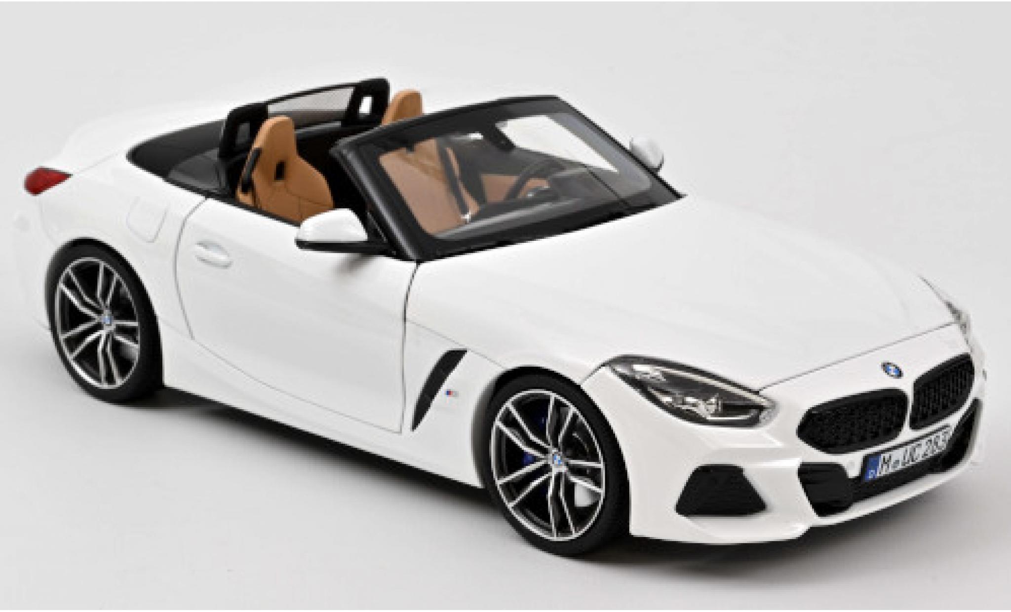 Bmw Z4 1/18 Norev white 2018 diecast model cars