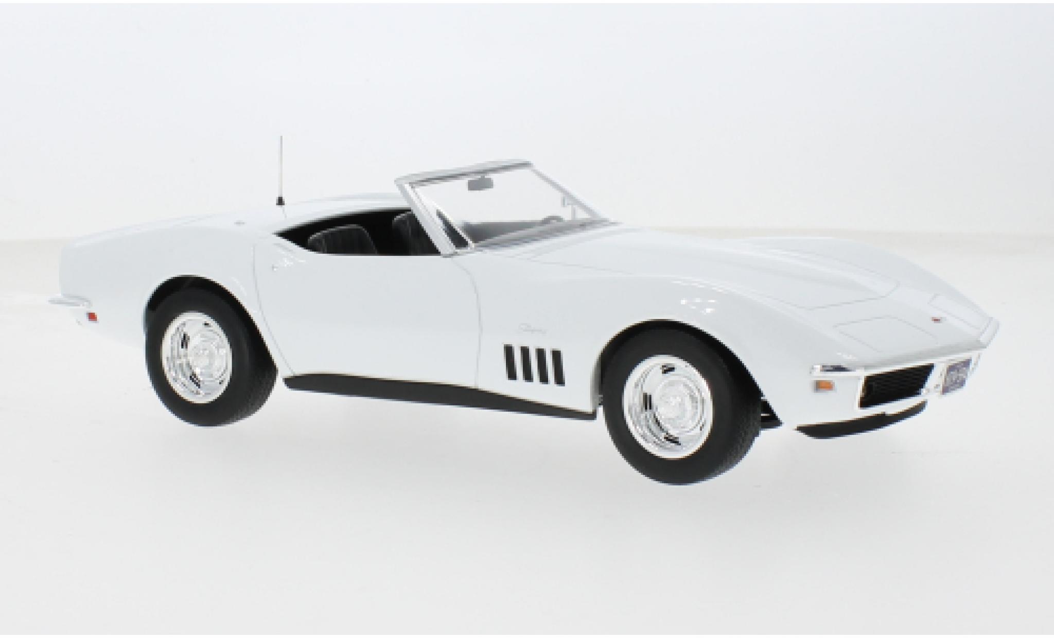 Chevrolet Corvette 1/18 Norev (C3) Convertible white 1969 1:18 diecast model cars