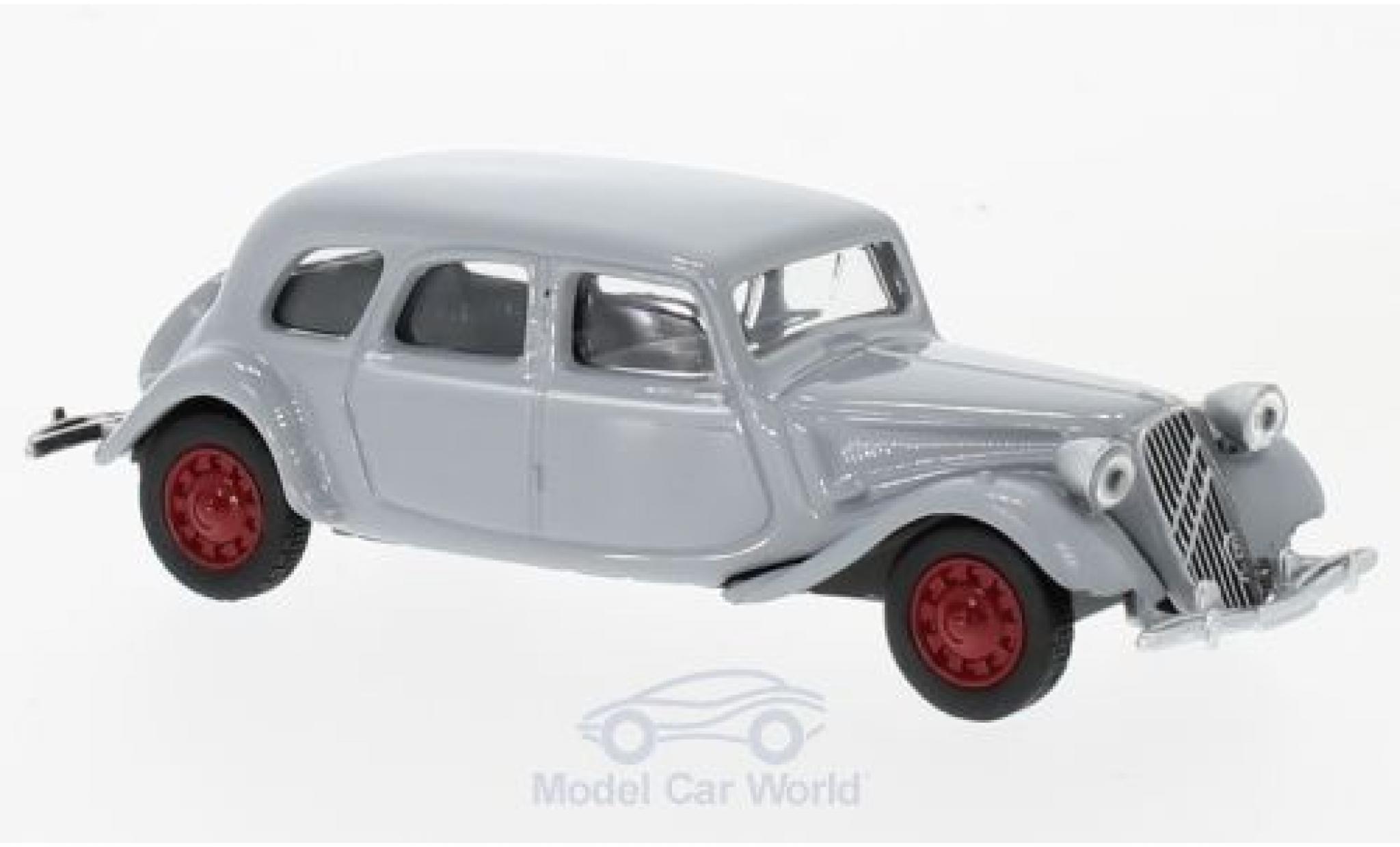 Citroen Traction 15 1/64 Norev 15-SIX grey 1939 diecast model cars