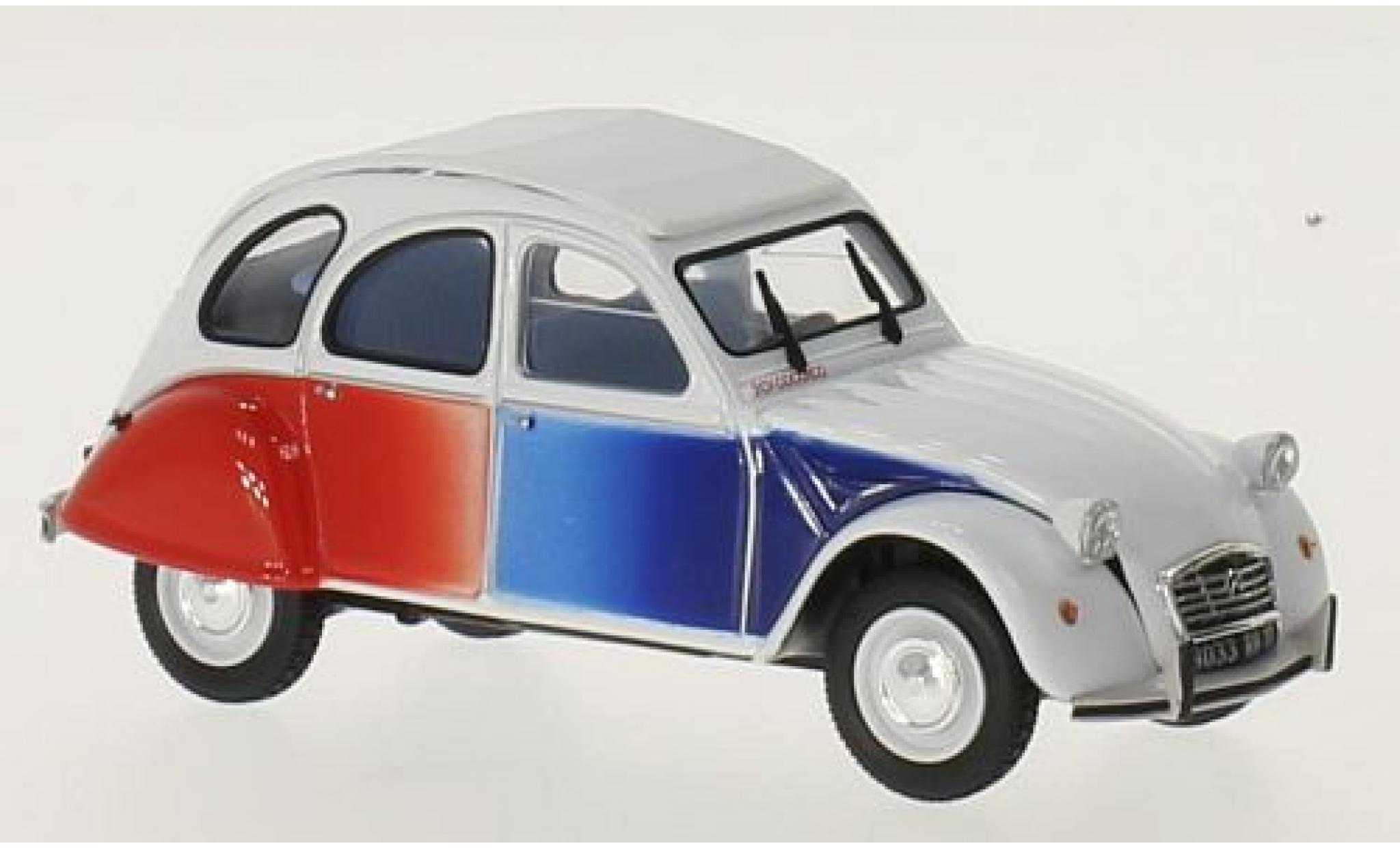 Citroen 2CV 1/43 Norev 2 CV Cocorico white/Dekor 1986 diecast model cars