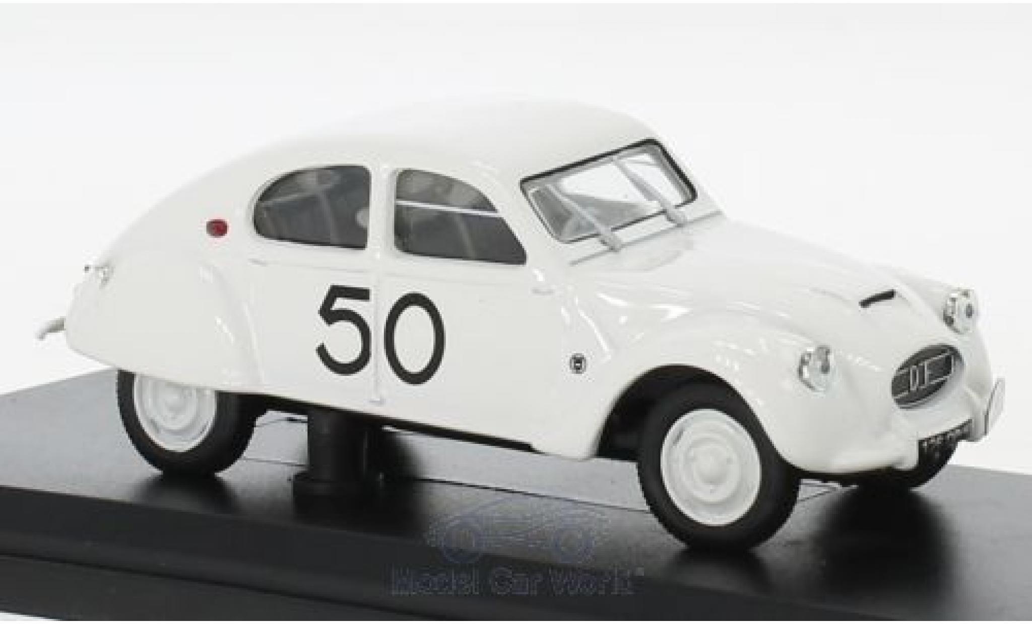 Citroen 2CV 1/43 Norev Dagonet No.50 Rally des Charentes 1956 diecast model cars