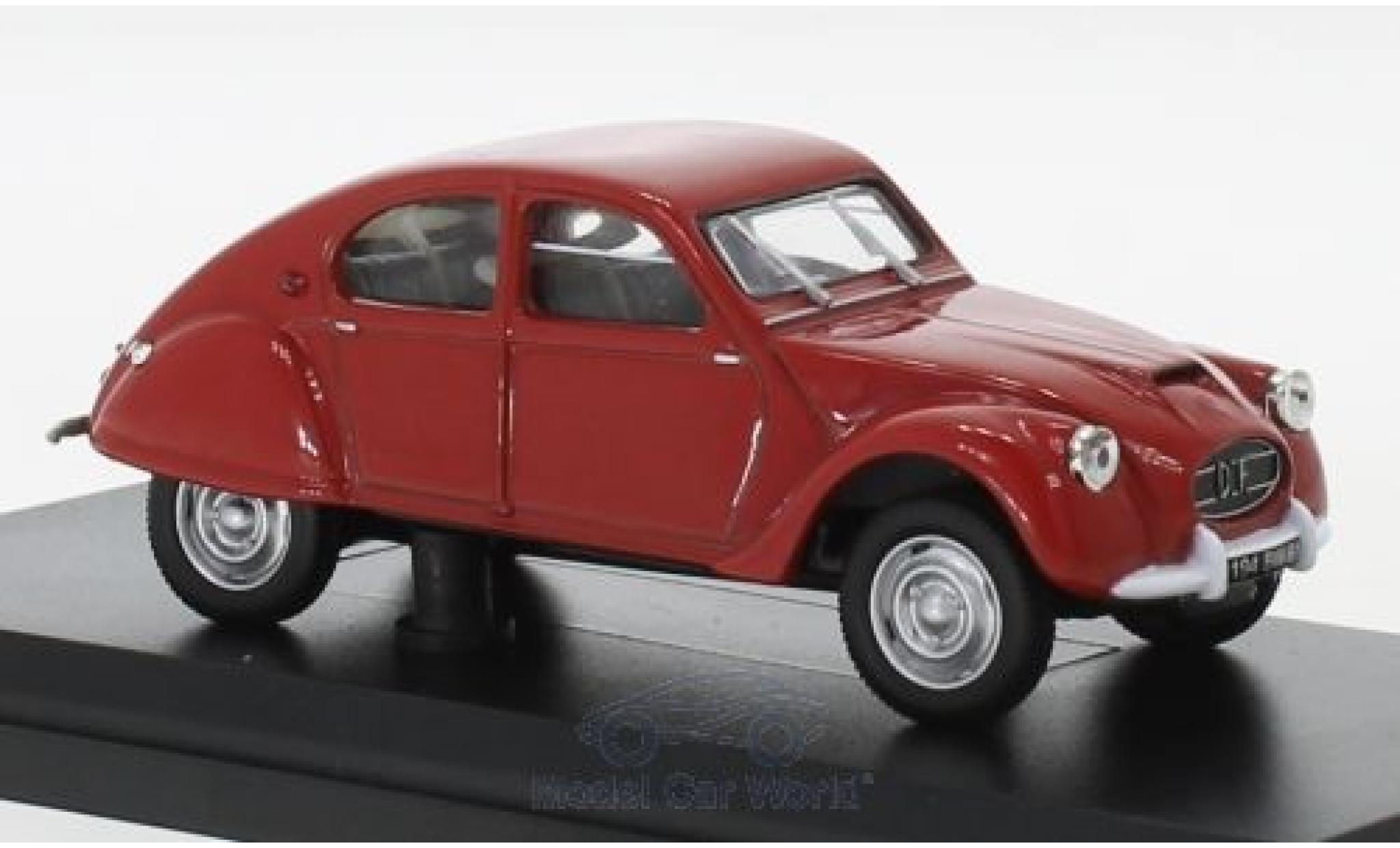 Citroen 2CV 1/43 Norev Dagonet red 1956 diecast model cars