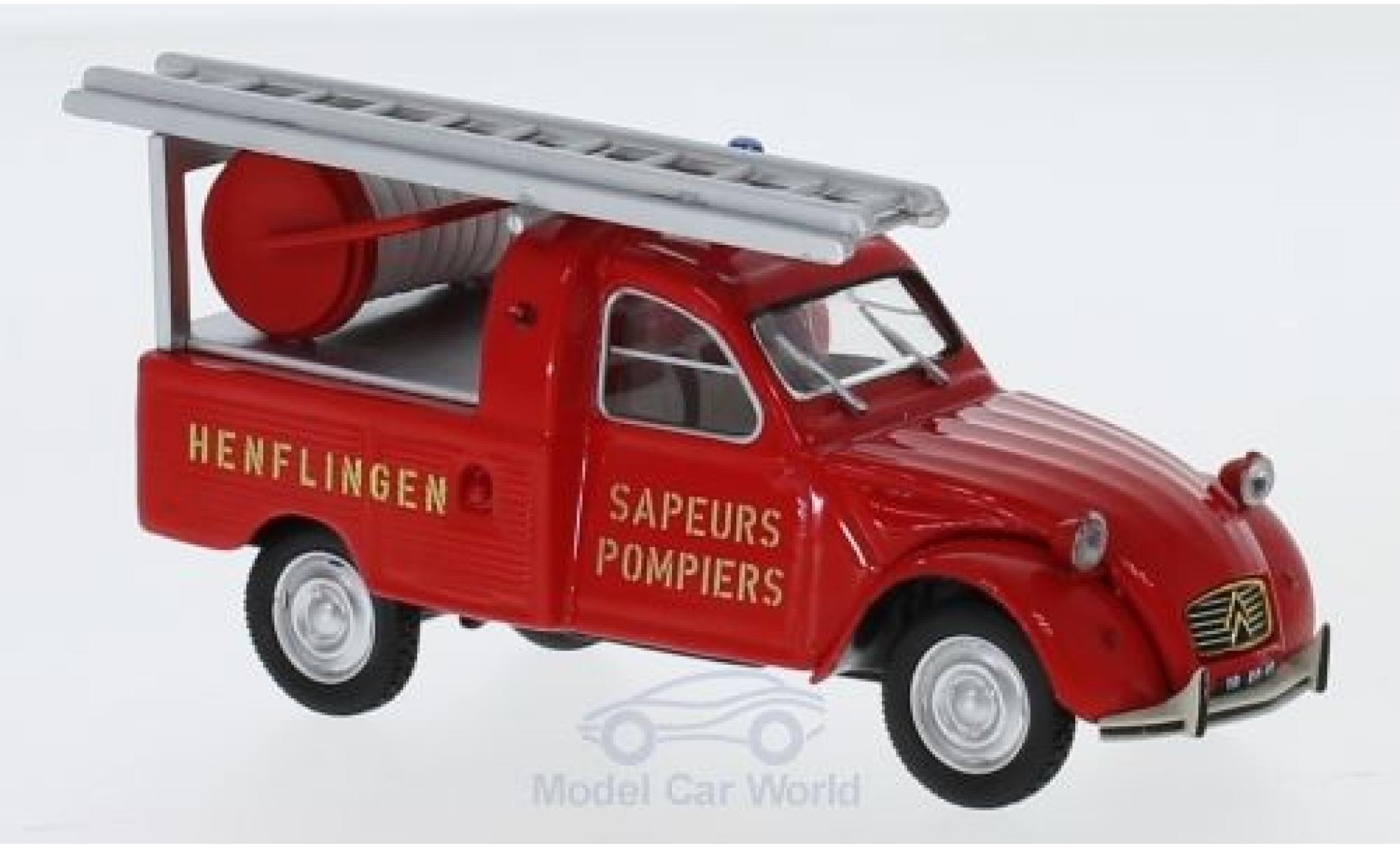 Citroen 2CV 1/43 Norev Pick-up Fire brigade (F) 1963 diecast model cars