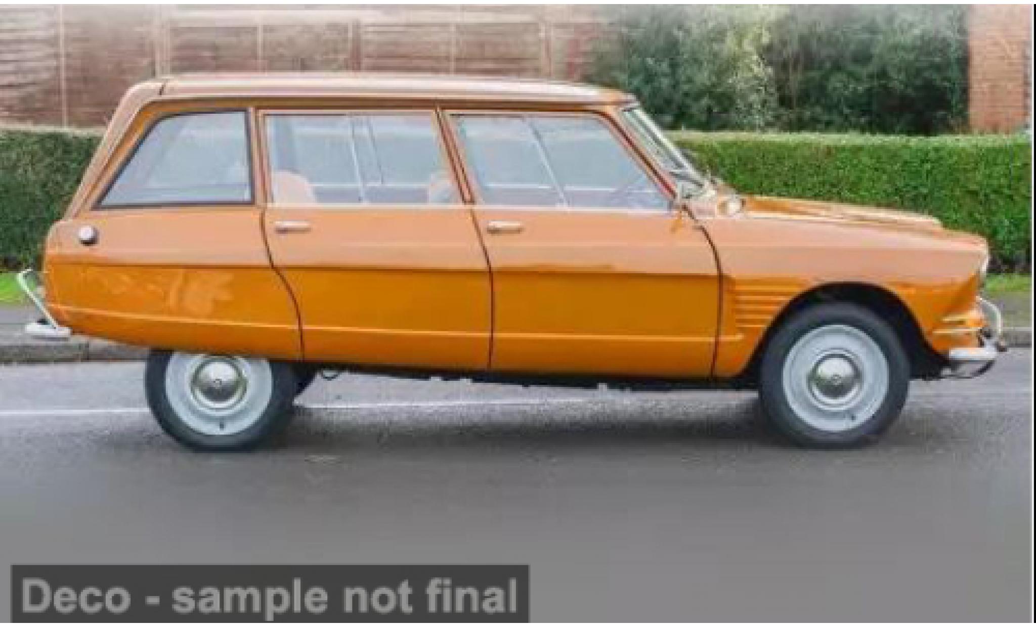 Citroen Ami 6 1/87 Norev Estate yellow 1969 1:87 diecast model cars