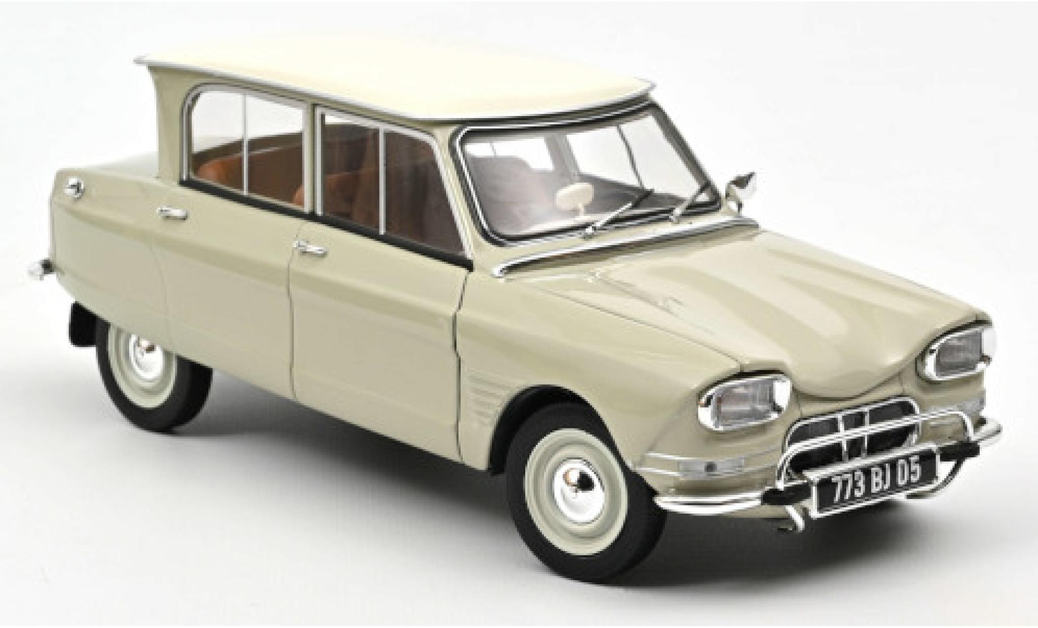 Citroen Ami 6 1/18 Norev grey/white 1965 diecast model cars